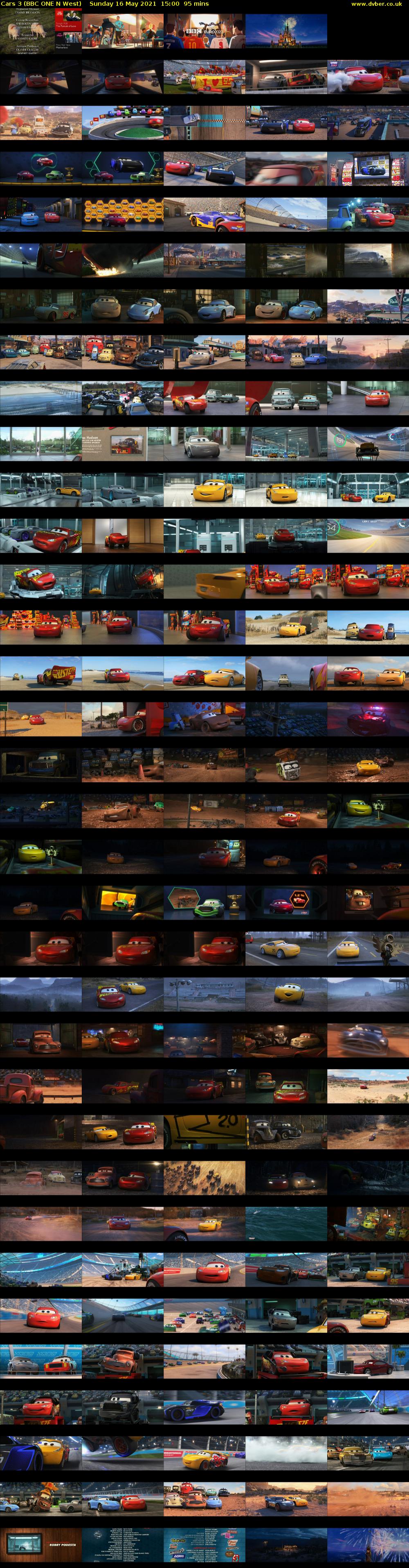 Cars 3 (BBC ONE N West) Sunday 16 May 2021 15:00 - 16:35