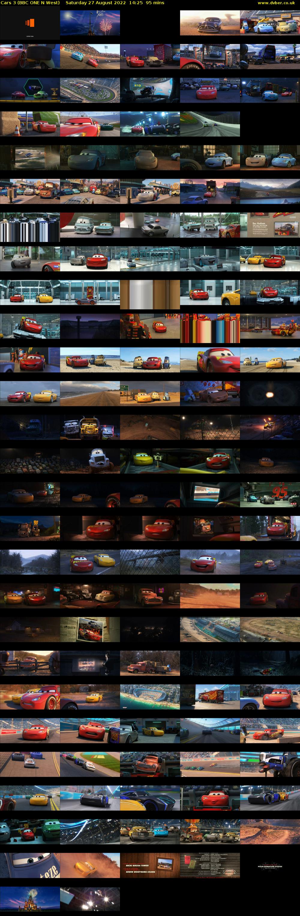 Cars 3 (BBC ONE N West) Saturday 27 August 2022 14:25 - 16:00