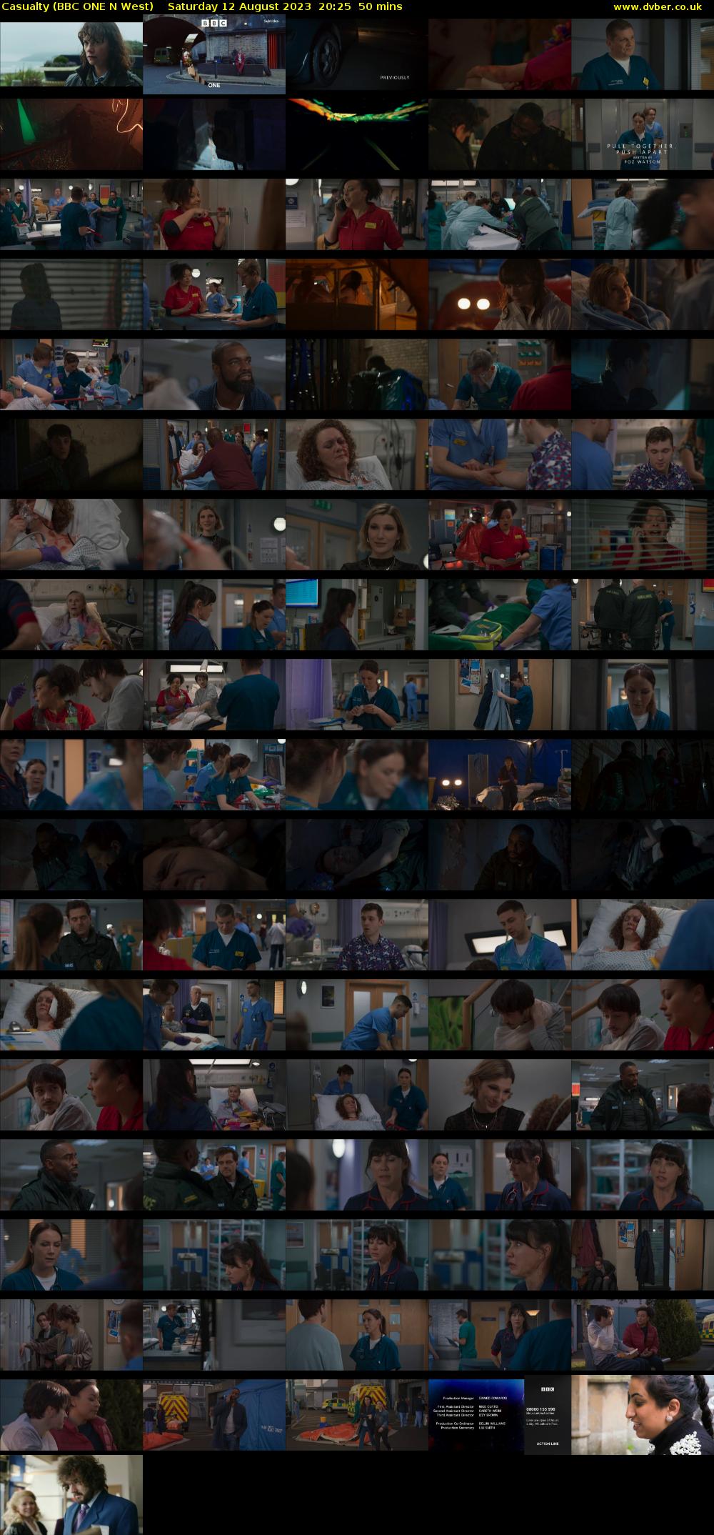 Casualty (BBC ONE N West) Saturday 12 August 2023 20:25 - 21:15