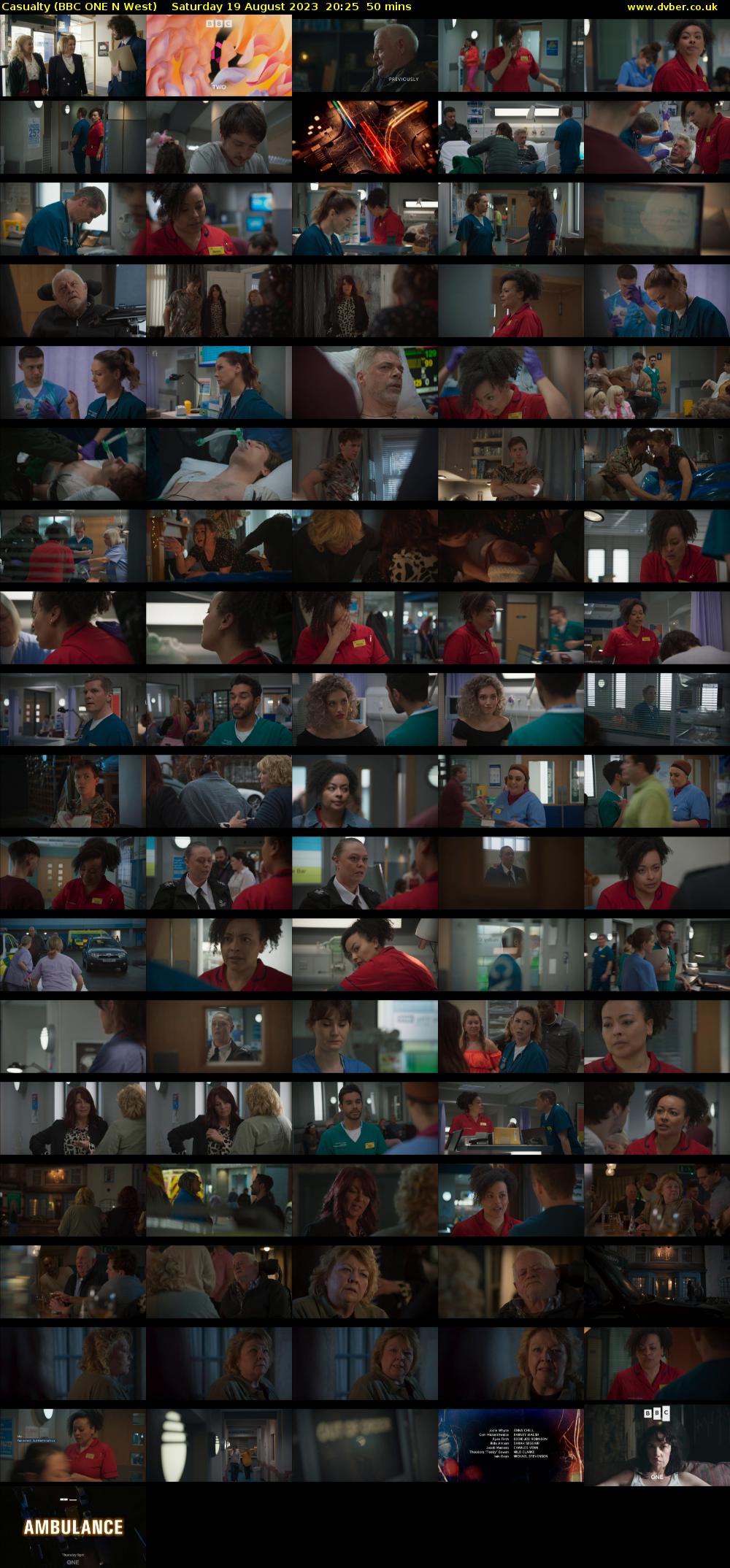 Casualty (BBC ONE N West) Saturday 19 August 2023 20:25 - 21:15