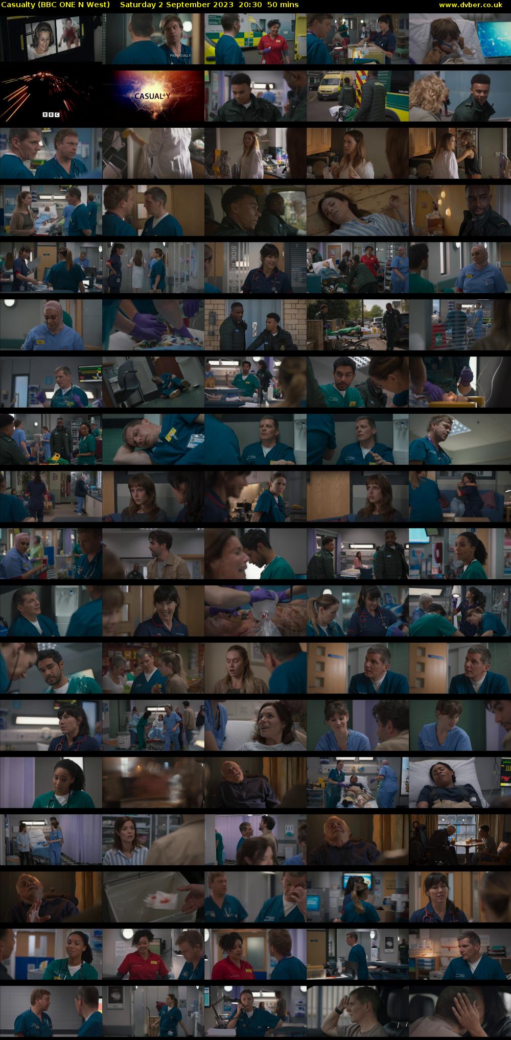 Casualty (BBC ONE N West) Saturday 2 September 2023 20:30 - 21:20