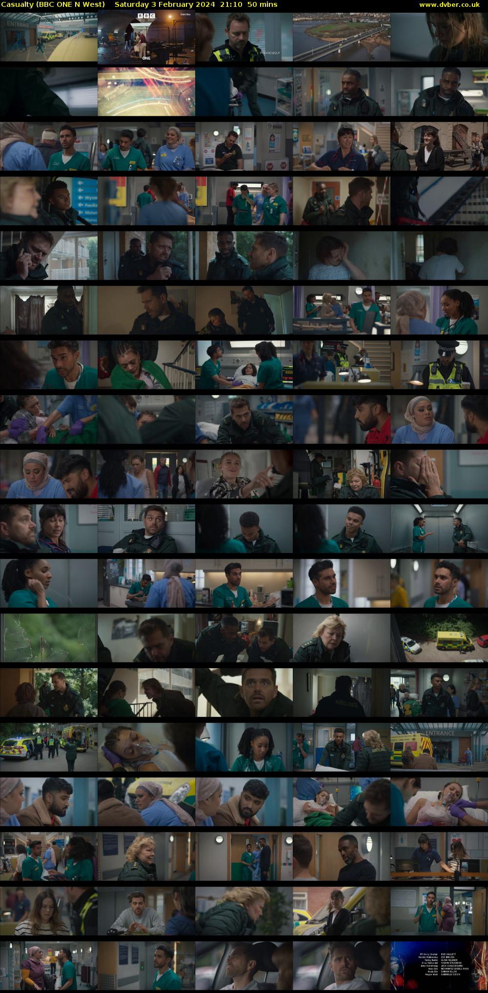 Casualty (BBC ONE N West) Saturday 3 February 2024 21:10 - 22:00