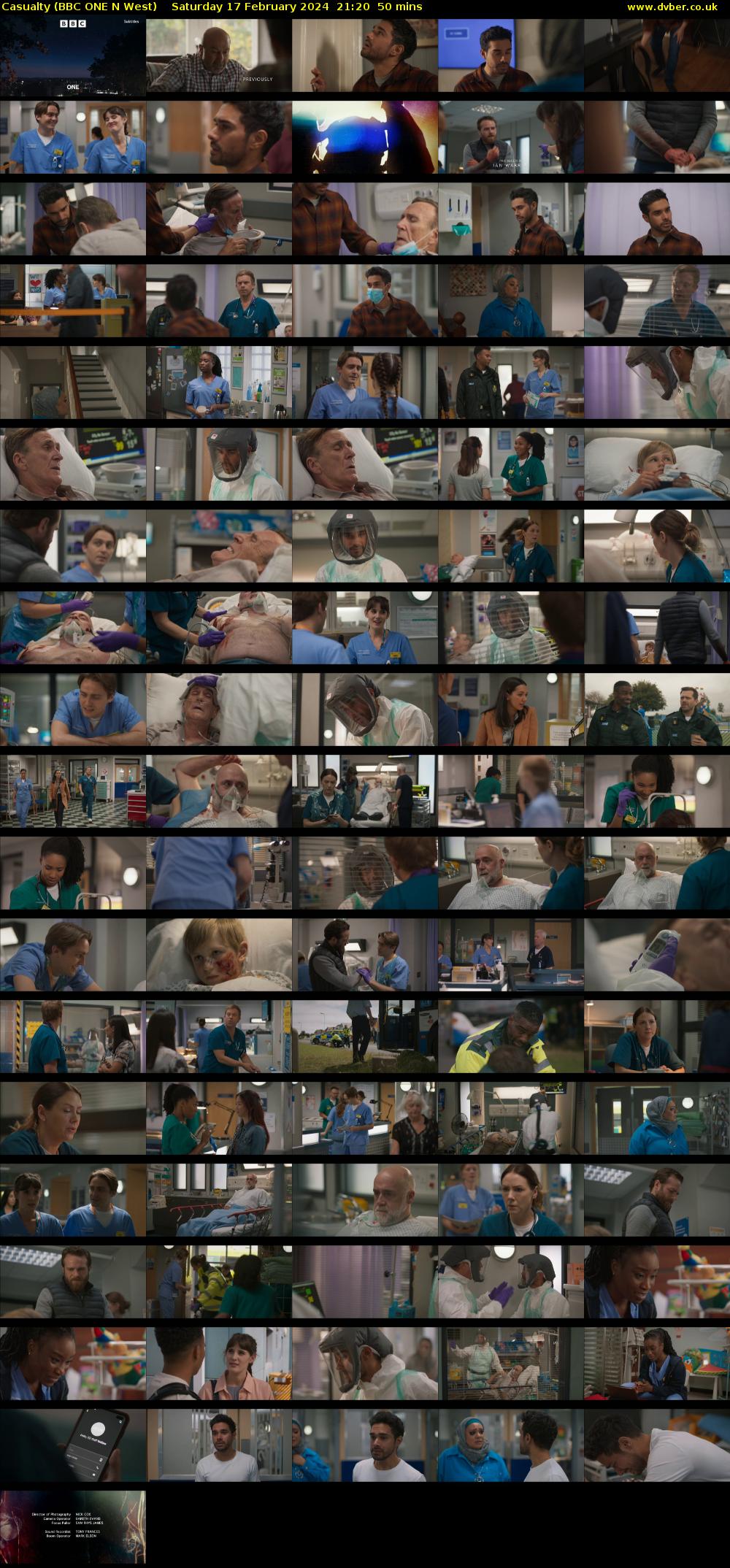 Casualty (BBC ONE N West) Saturday 17 February 2024 21:20 - 22:10