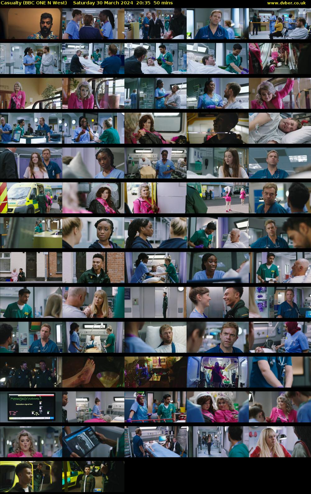 Casualty (BBC ONE N West) Saturday 30 March 2024 20:35 - 21:25