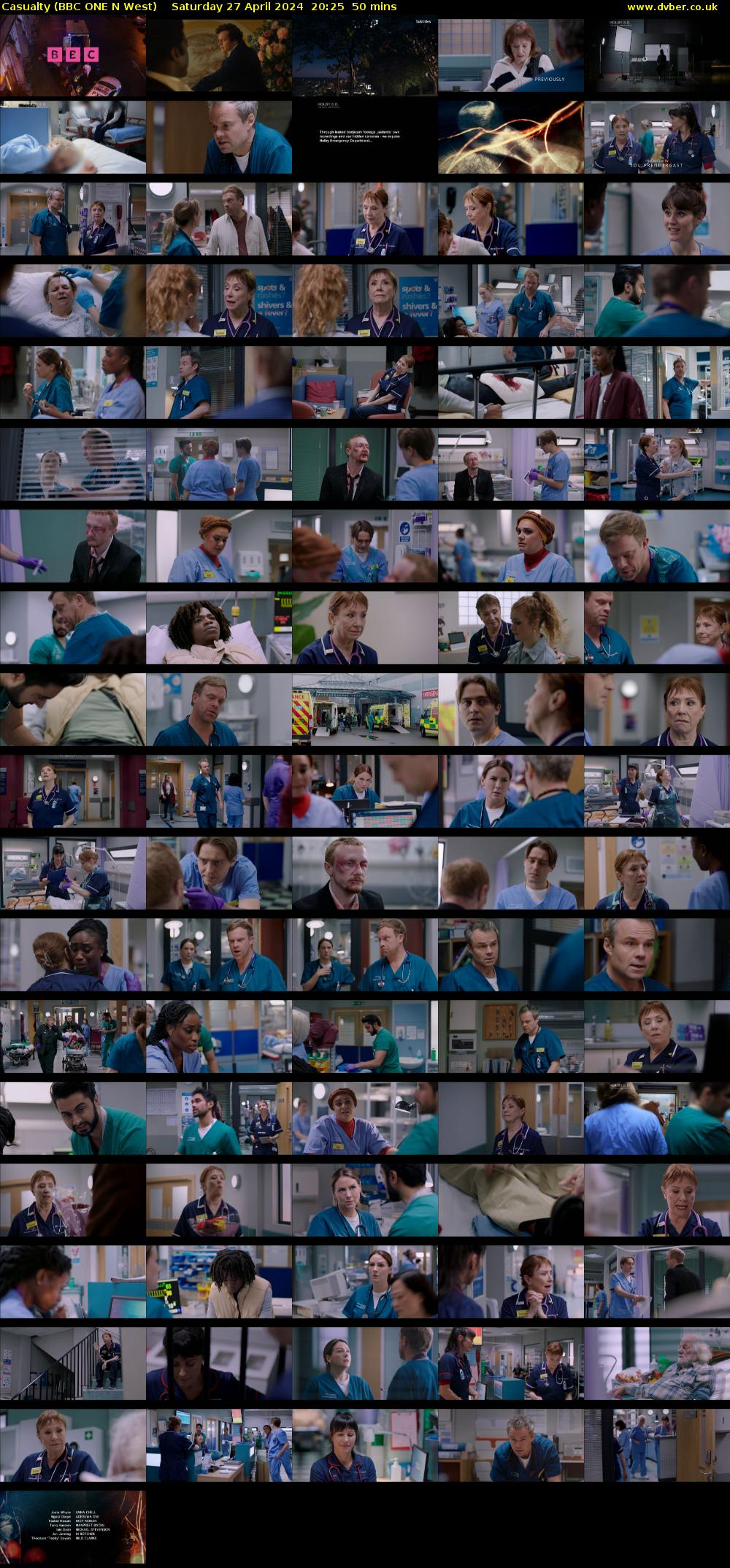 Casualty (BBC ONE N West) Saturday 27 April 2024 20:25 - 21:15
