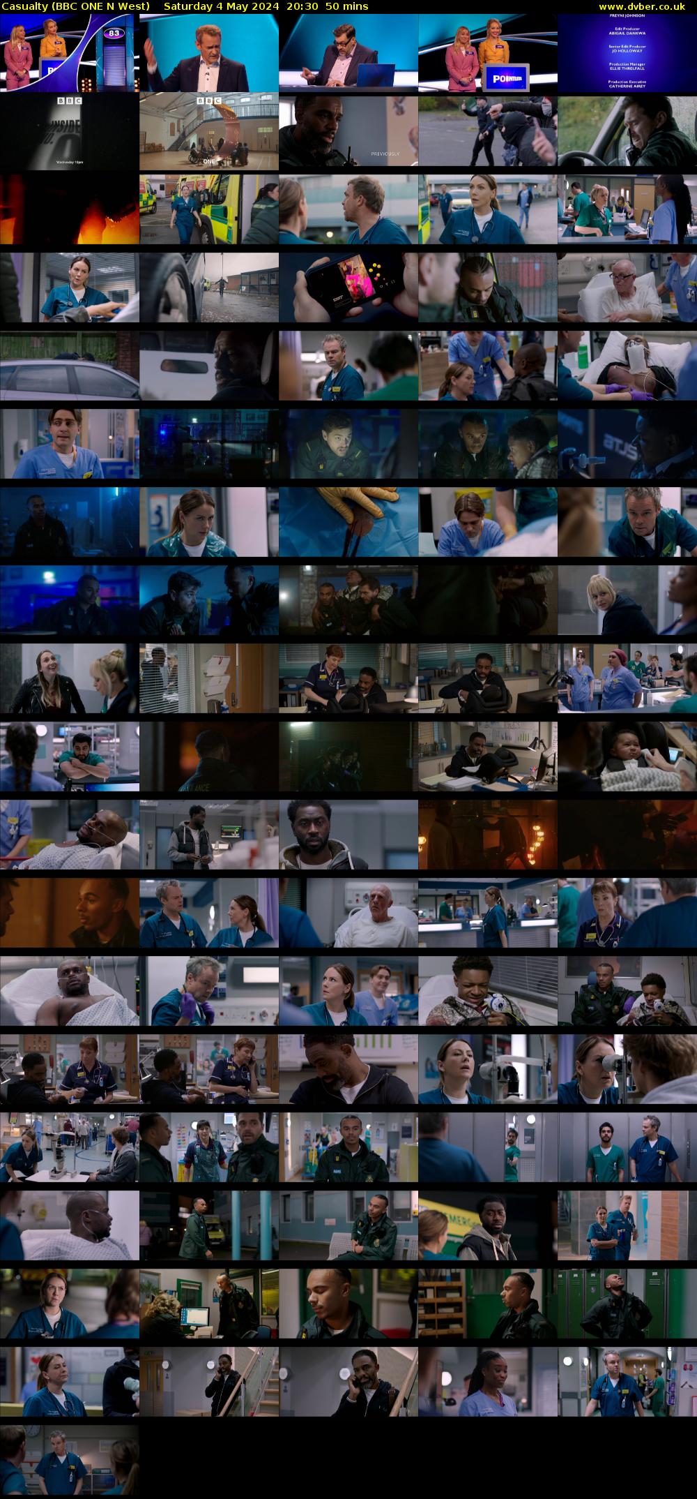 Casualty (BBC ONE N West) Saturday 4 May 2024 20:30 - 21:20