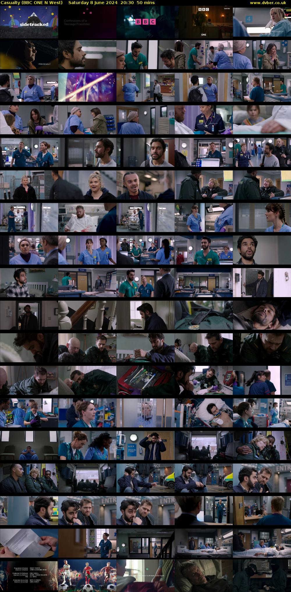 Casualty (BBC ONE N West) Saturday 8 June 2024 20:30 - 21:20