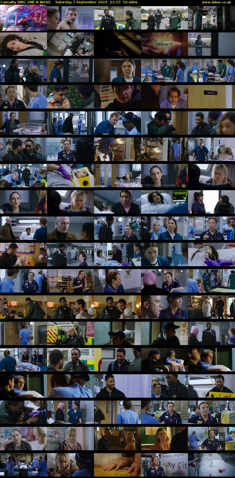 Casualty (BBC ONE N West) Saturday 7 September 2024 21:15 - 22:05