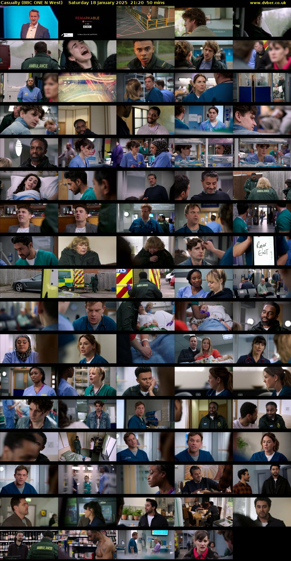 Casualty (BBC ONE N West) Saturday 18 January 2025 21:20 - 22:10