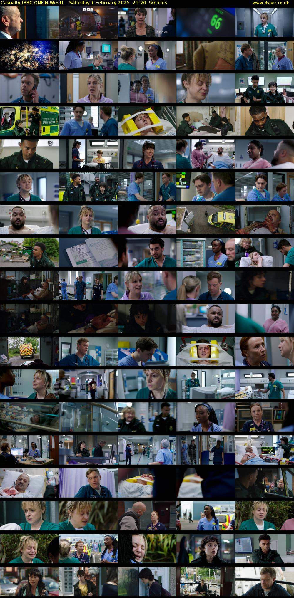 Casualty (BBC ONE N West) Saturday 1 February 2025 21:20 - 22:10