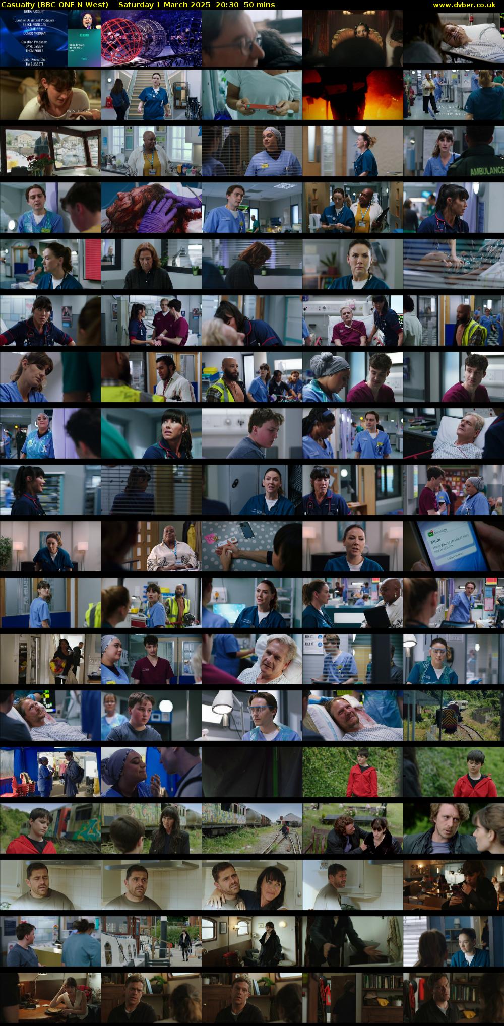 Casualty (BBC ONE N West) Saturday 1 March 2025 20:30 - 21:20