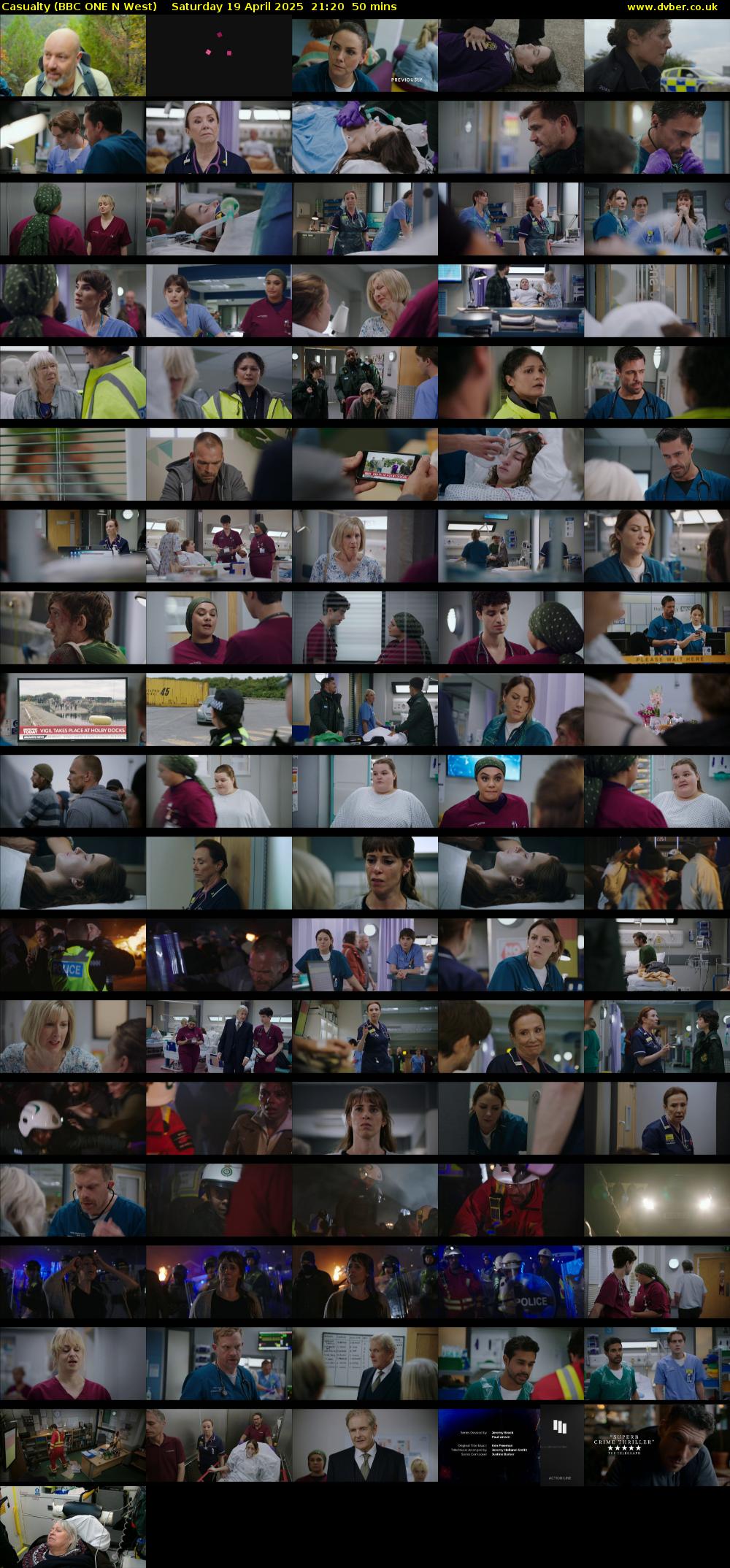 Casualty (BBC ONE N West) Saturday 19 April 2025 21:20 - 22:10
