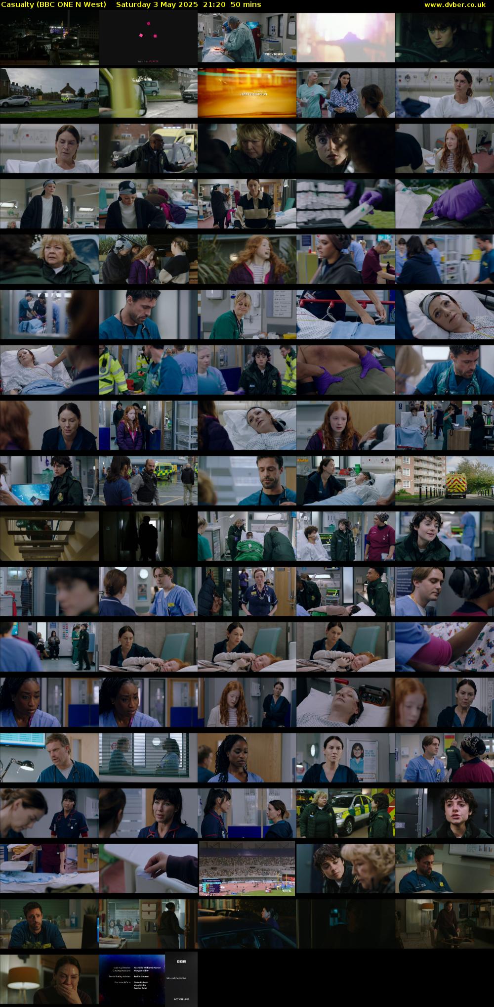 Casualty (BBC ONE N West) Saturday 3 May 2025 21:20 - 22:10