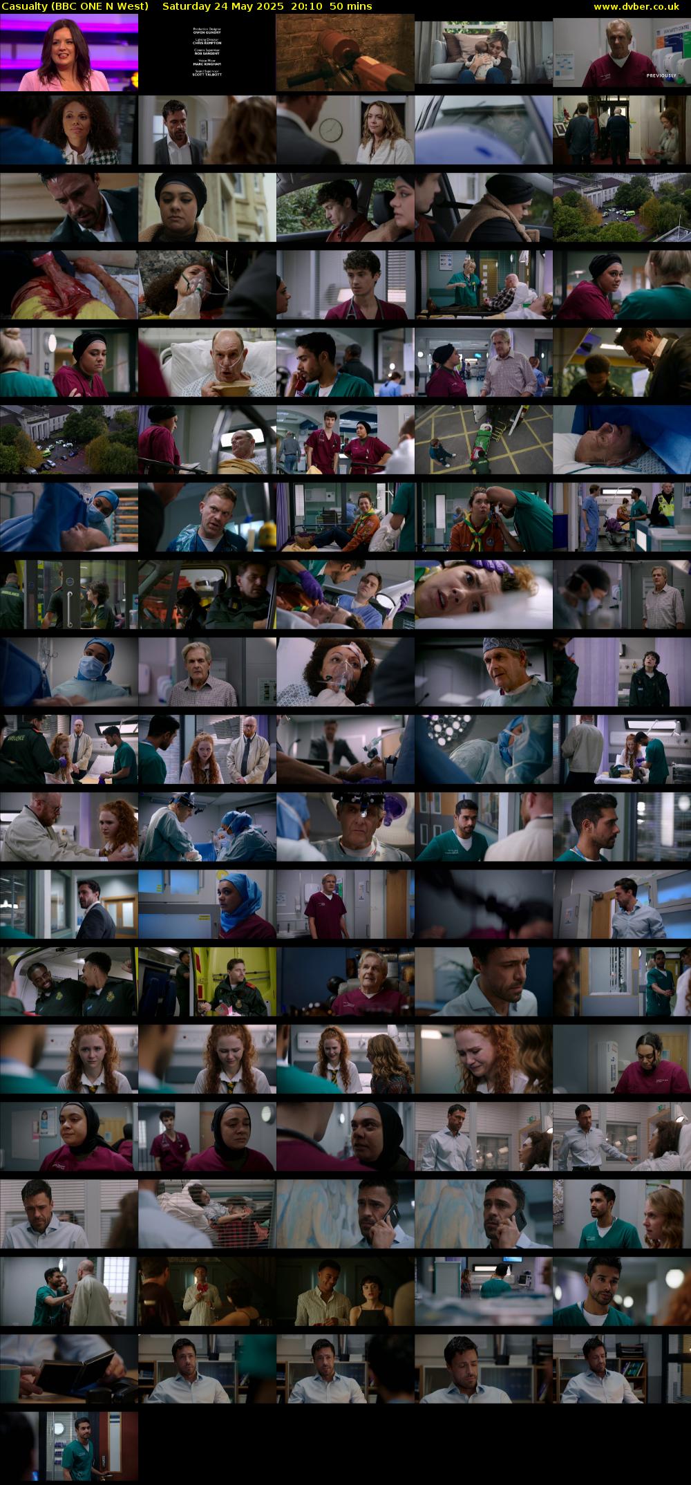 Casualty (BBC ONE N West) Saturday 24 May 2025 20:10 - 21:00