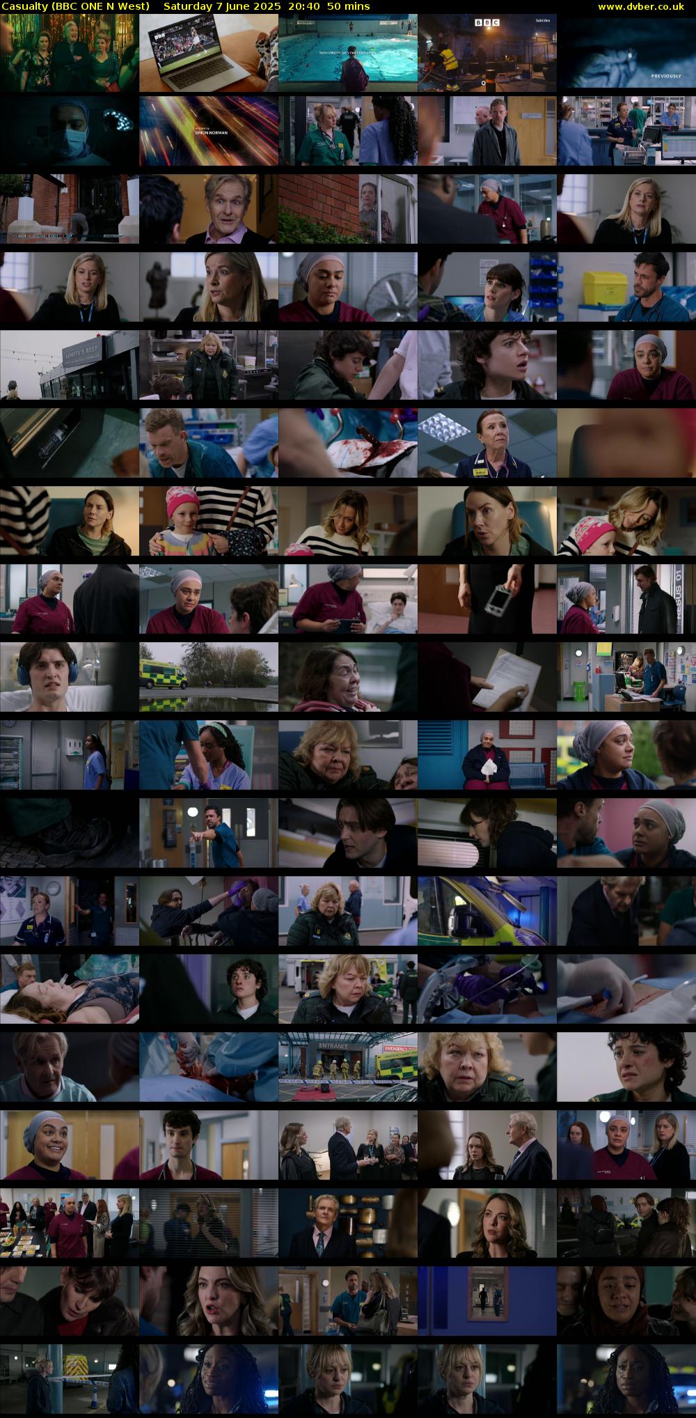 Casualty (BBC ONE N West) Saturday 7 June 2025 20:40 - 21:30