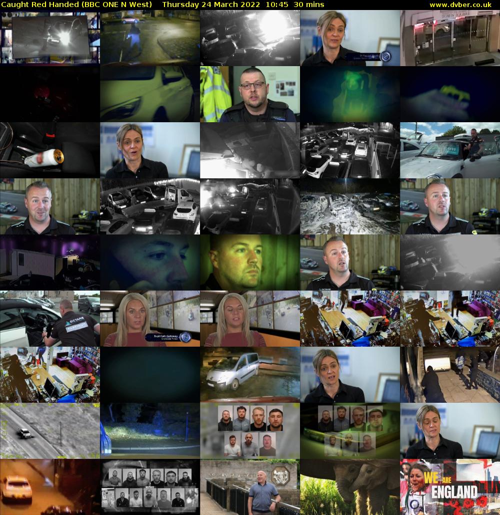 Caught Red Handed (BBC ONE N West) Thursday 24 March 2022 10:45 - 11:15