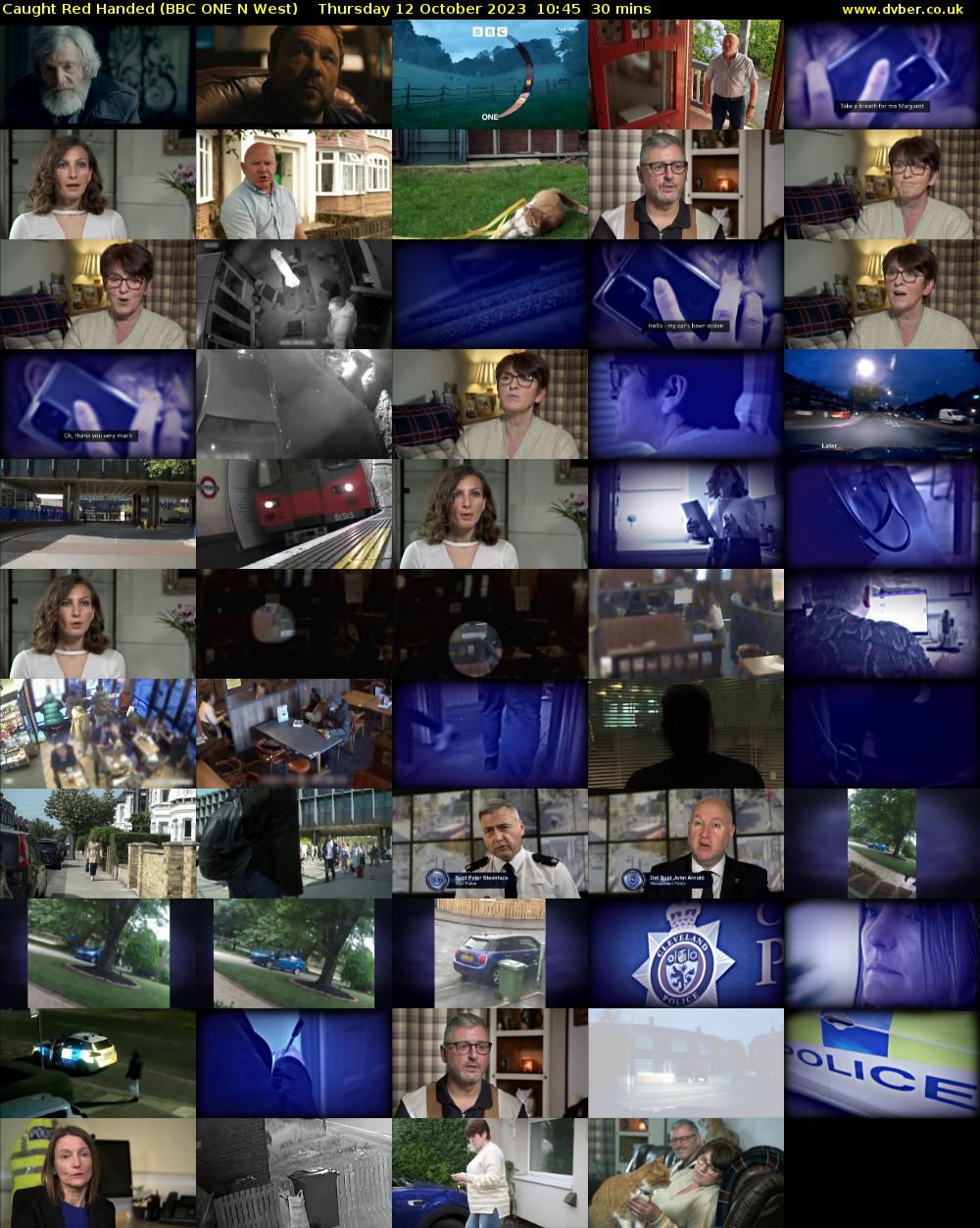 Caught Red Handed (BBC ONE N West) Thursday 12 October 2023 10:45 - 11:15