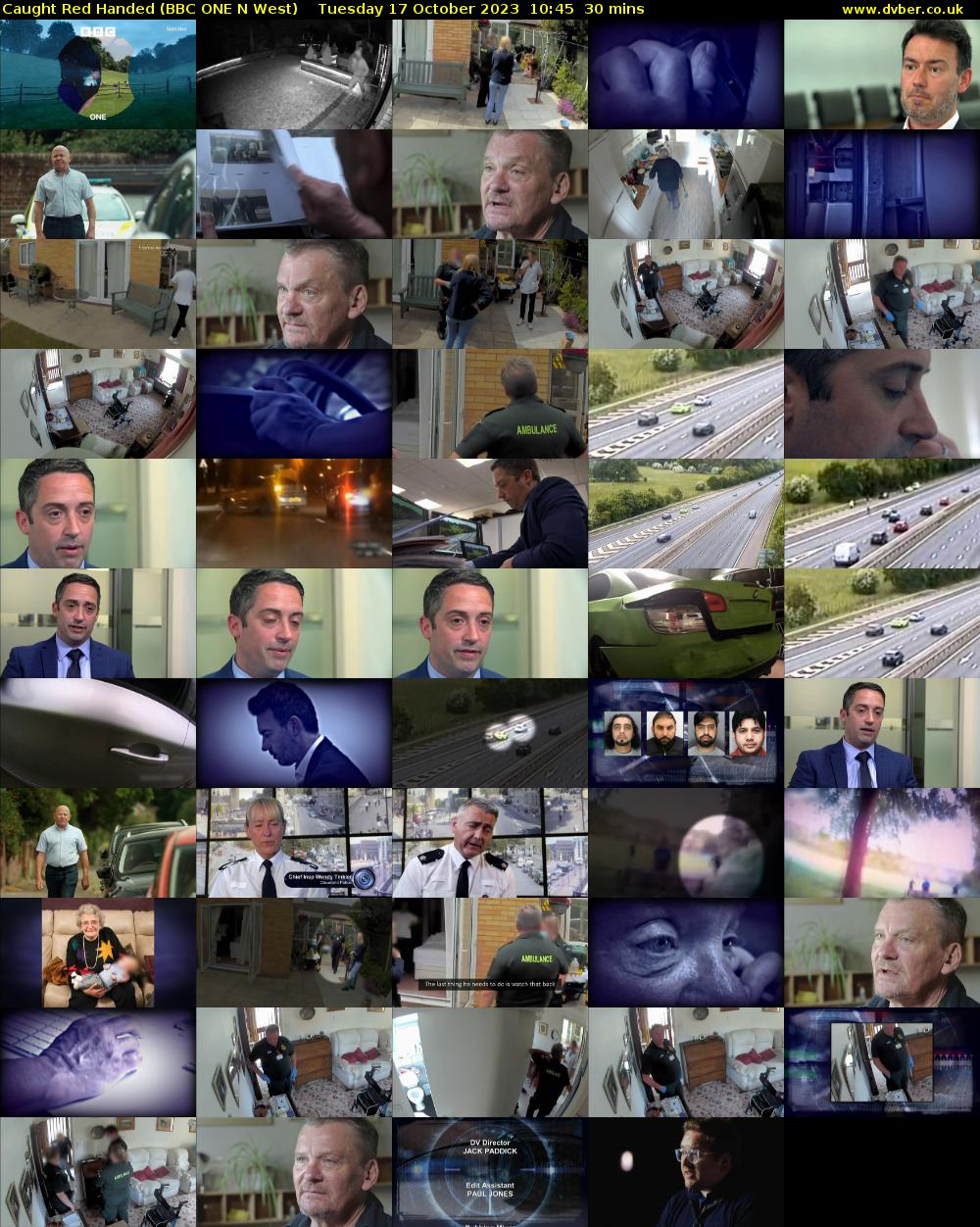 Caught Red Handed (BBC ONE N West) Tuesday 17 October 2023 10:45 - 11:15