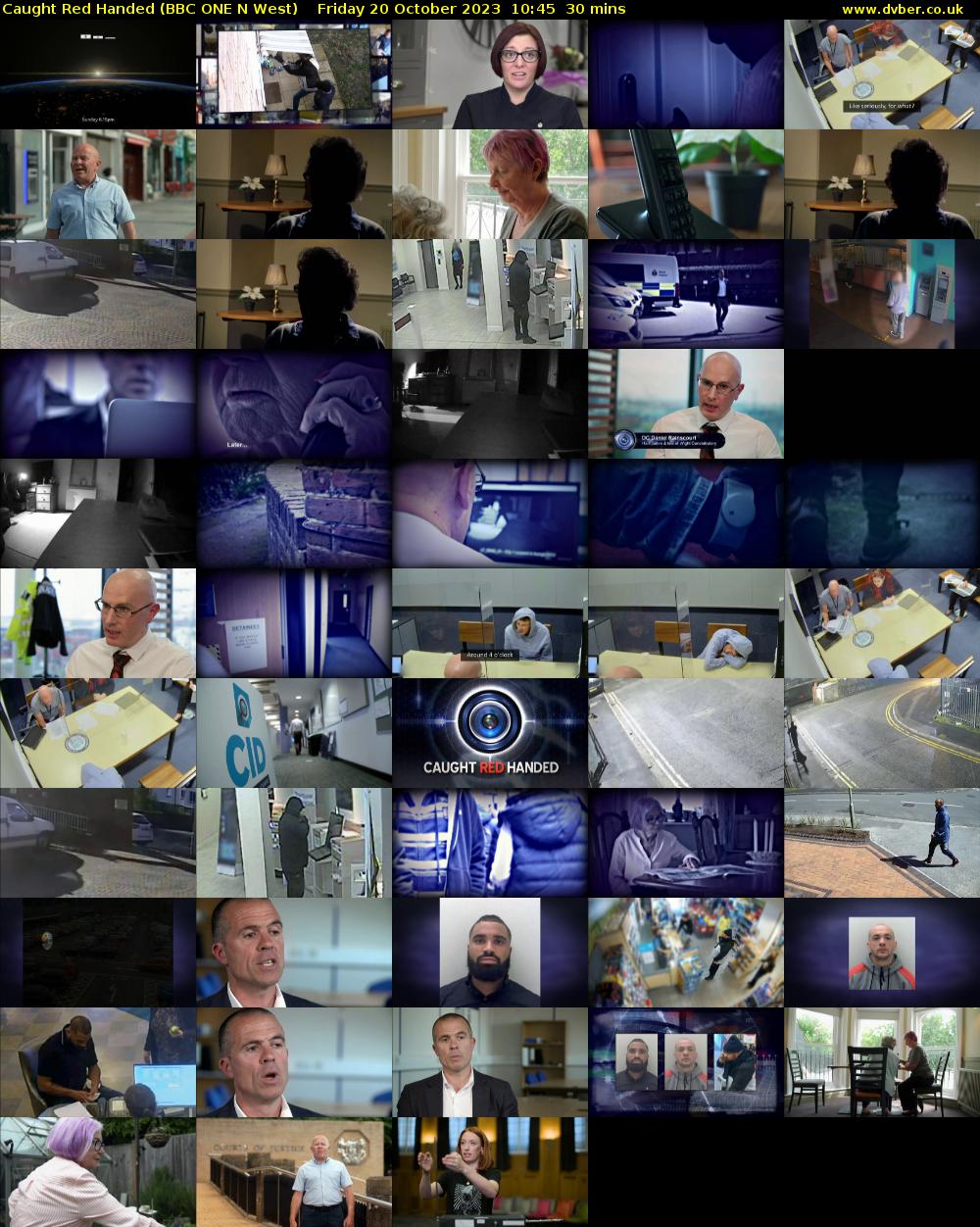 Caught Red Handed (BBC ONE N West) Friday 20 October 2023 10:45 - 11:15