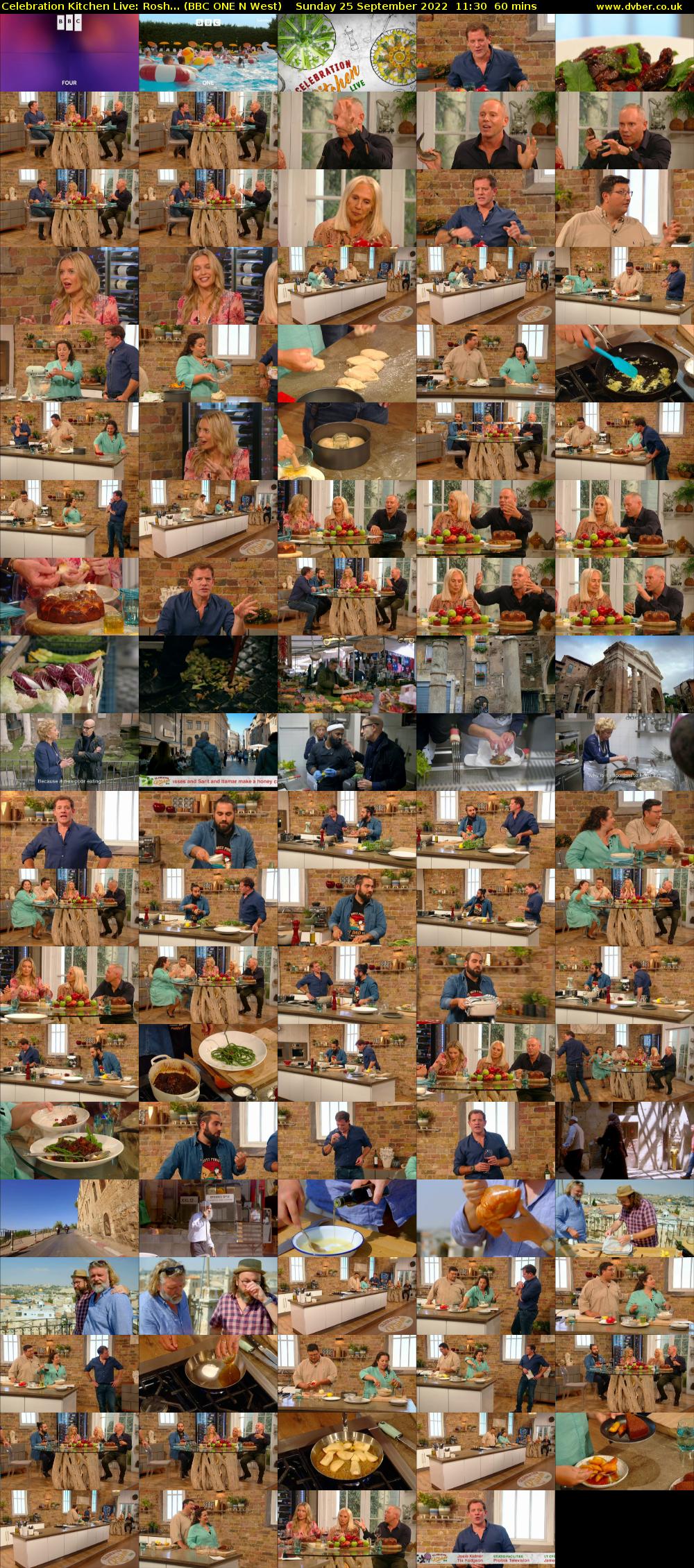 Celebration Kitchen Live: Rosh... (BBC ONE N West) Sunday 25 September 2022 11:30 - 12:30