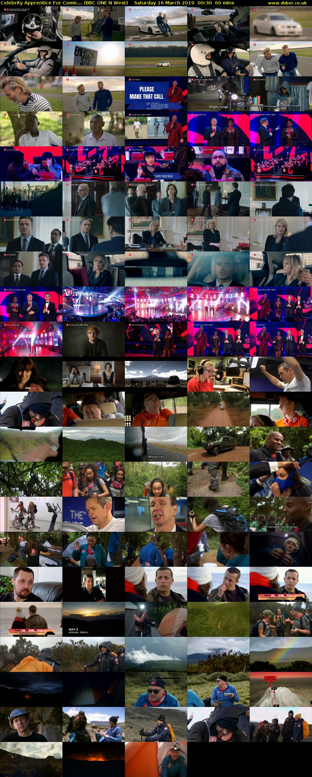 Celebrity Apprentice For Comic... (BBC ONE N West) Saturday 16 March 2019 00:30 - 01:30