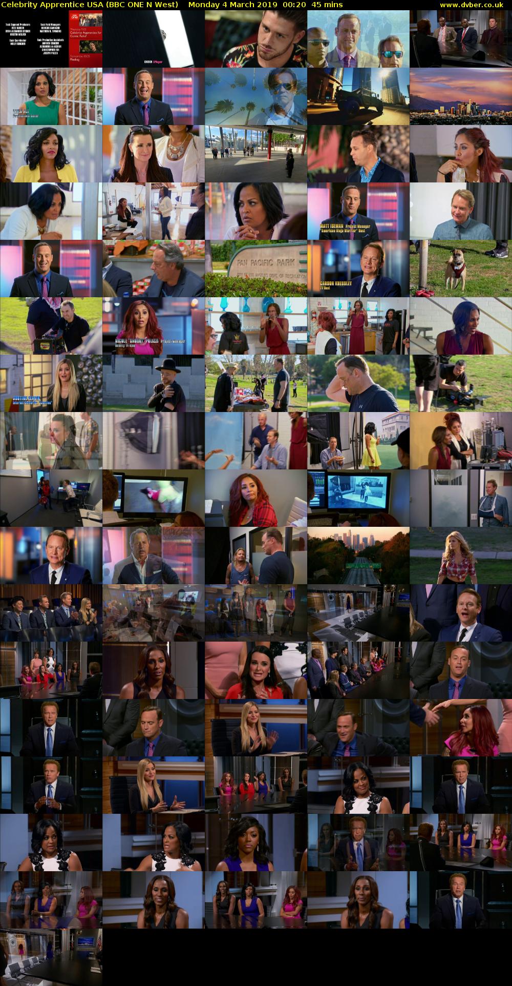 Celebrity Apprentice USA (BBC ONE N West) Monday 4 March 2019 00:20 - 01:05