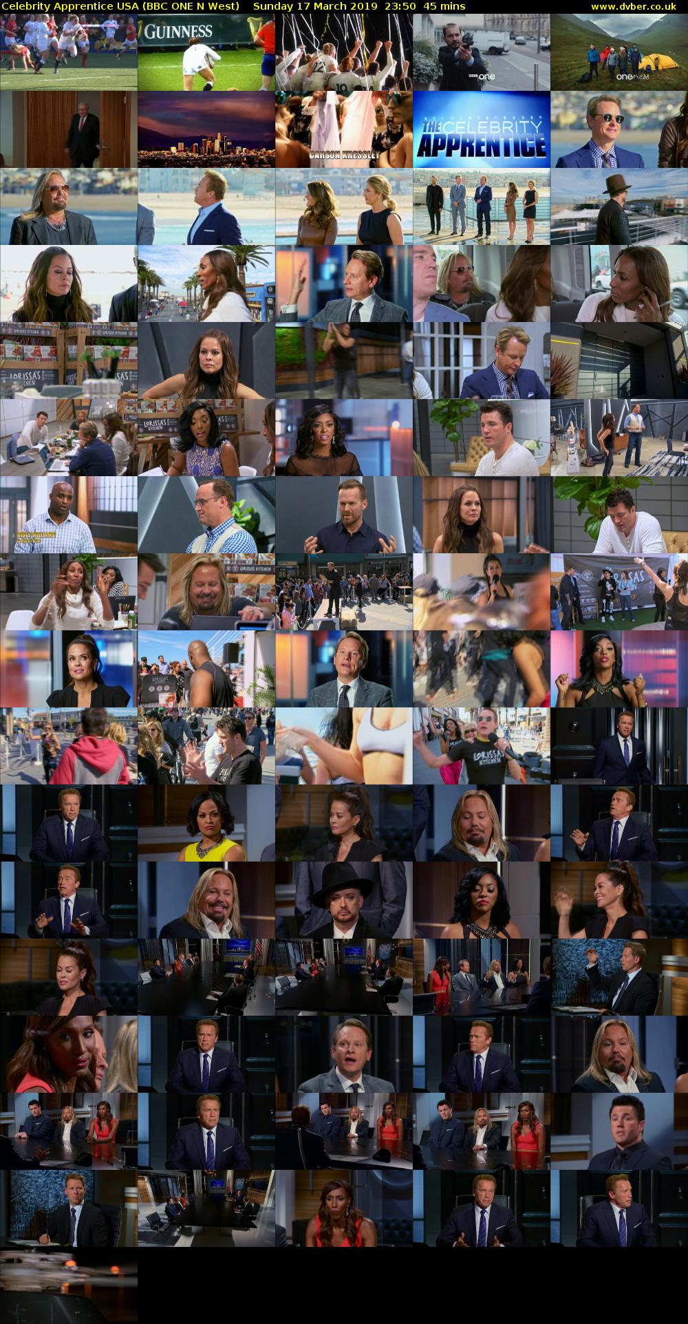 Celebrity Apprentice USA (BBC ONE N West) Sunday 17 March 2019 23:50 - 00:35