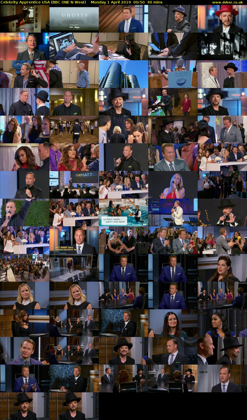 Celebrity Apprentice USA (BBC ONE N West) Monday 1 April 2019 00:50 - 01:30