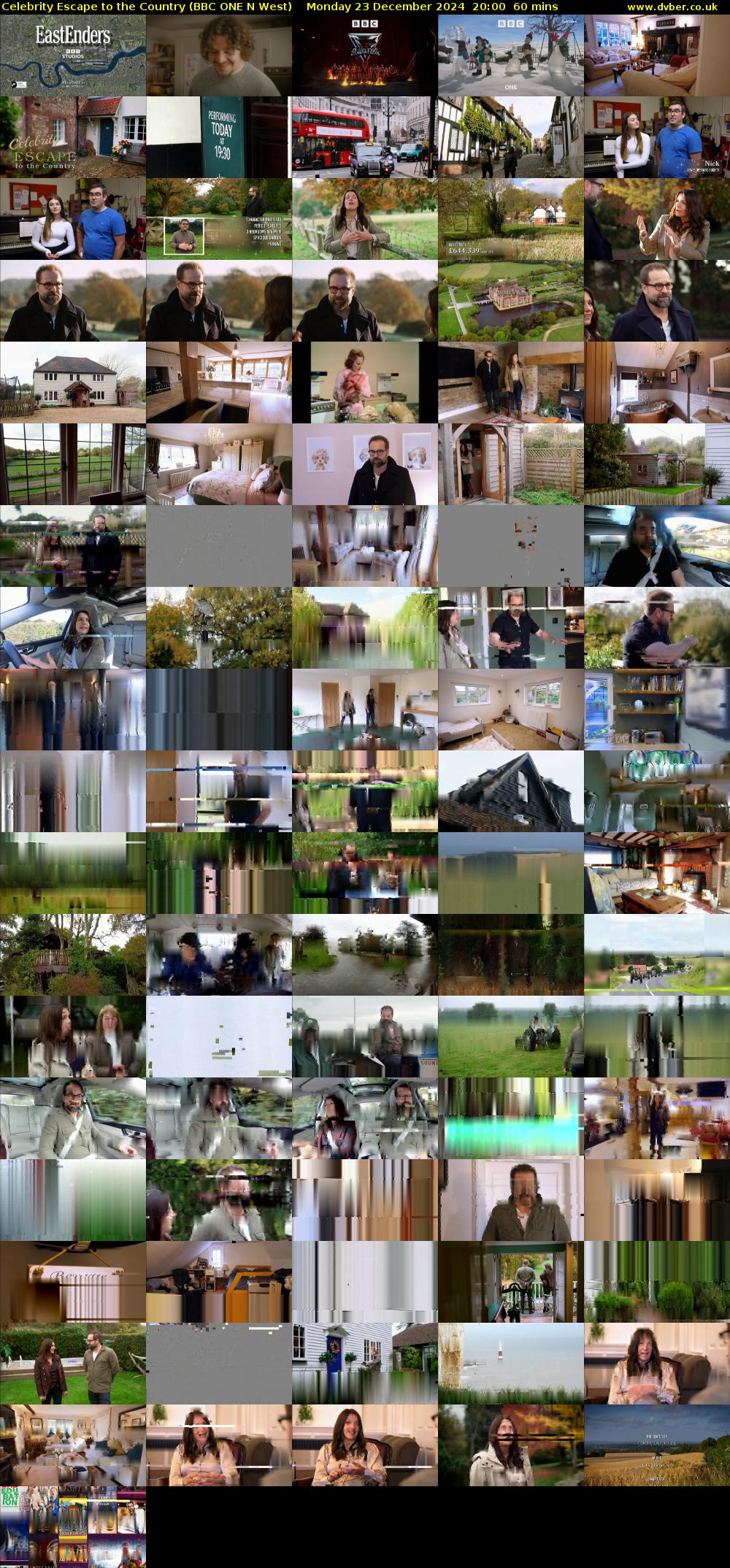Celebrity Escape to the Country (BBC ONE N West) Monday 23 December 2024 20:00 - 21:00