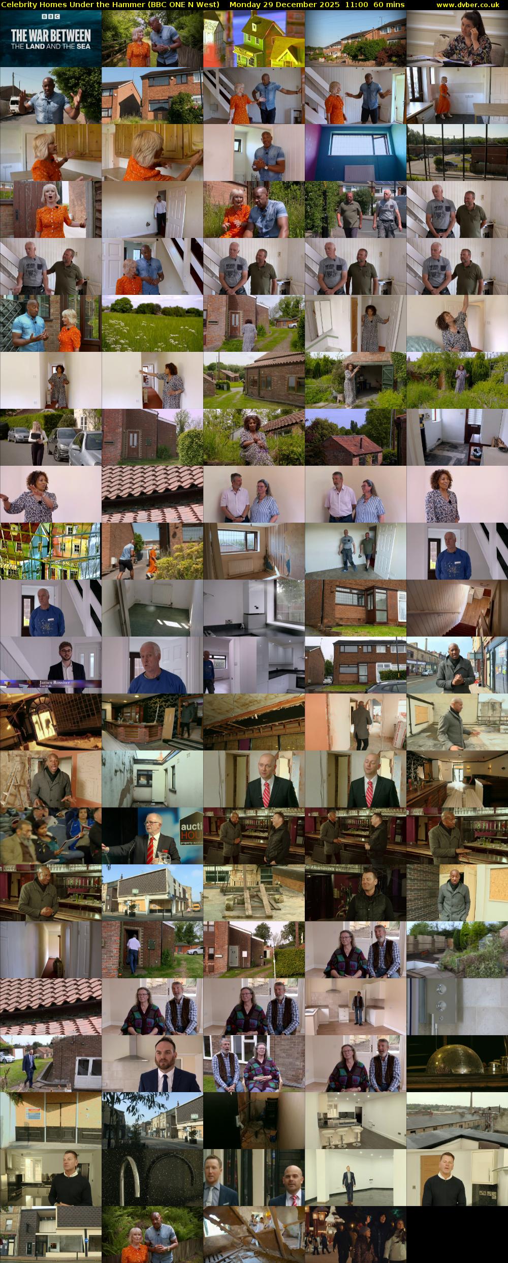 Celebrity Homes Under the Hammer (BBC ONE N West) Monday 29 December 2025 11:00 - 12:00