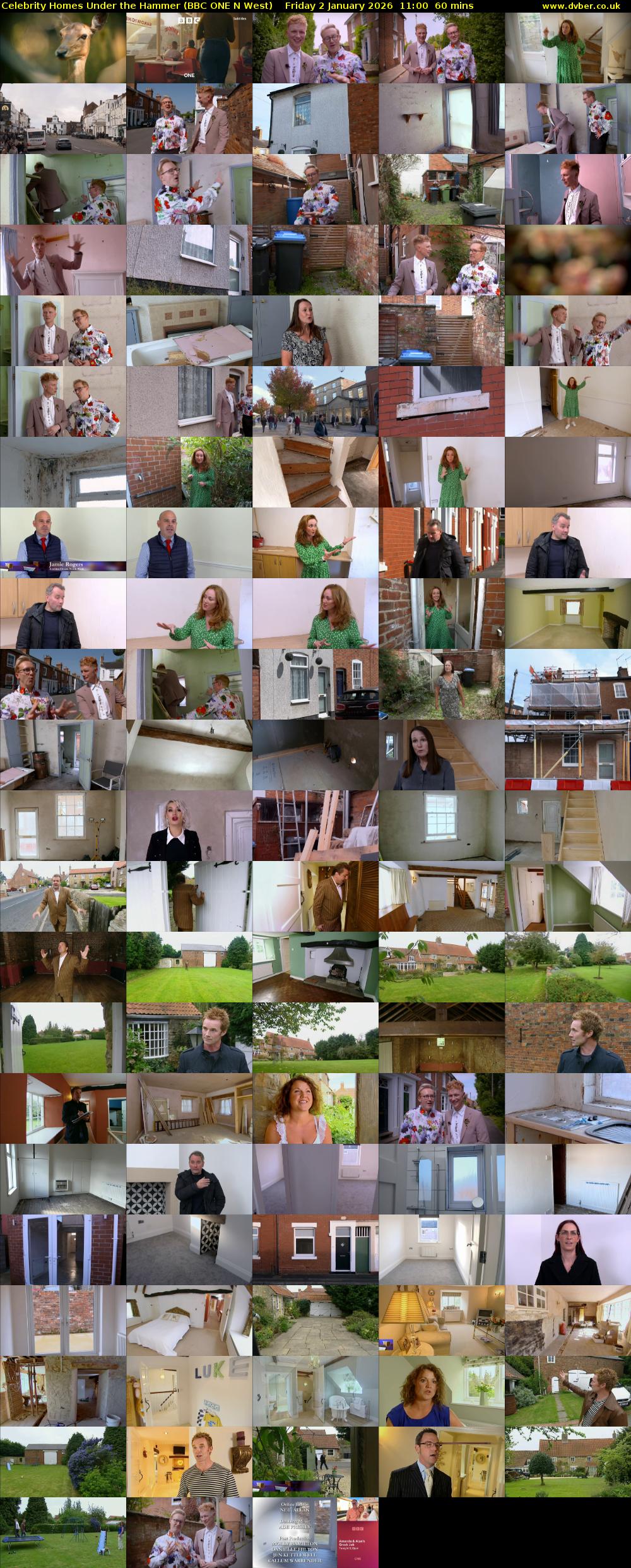 Celebrity Homes Under the Hammer (BBC ONE N West) Friday 2 January 2026 11:00 - 12:00