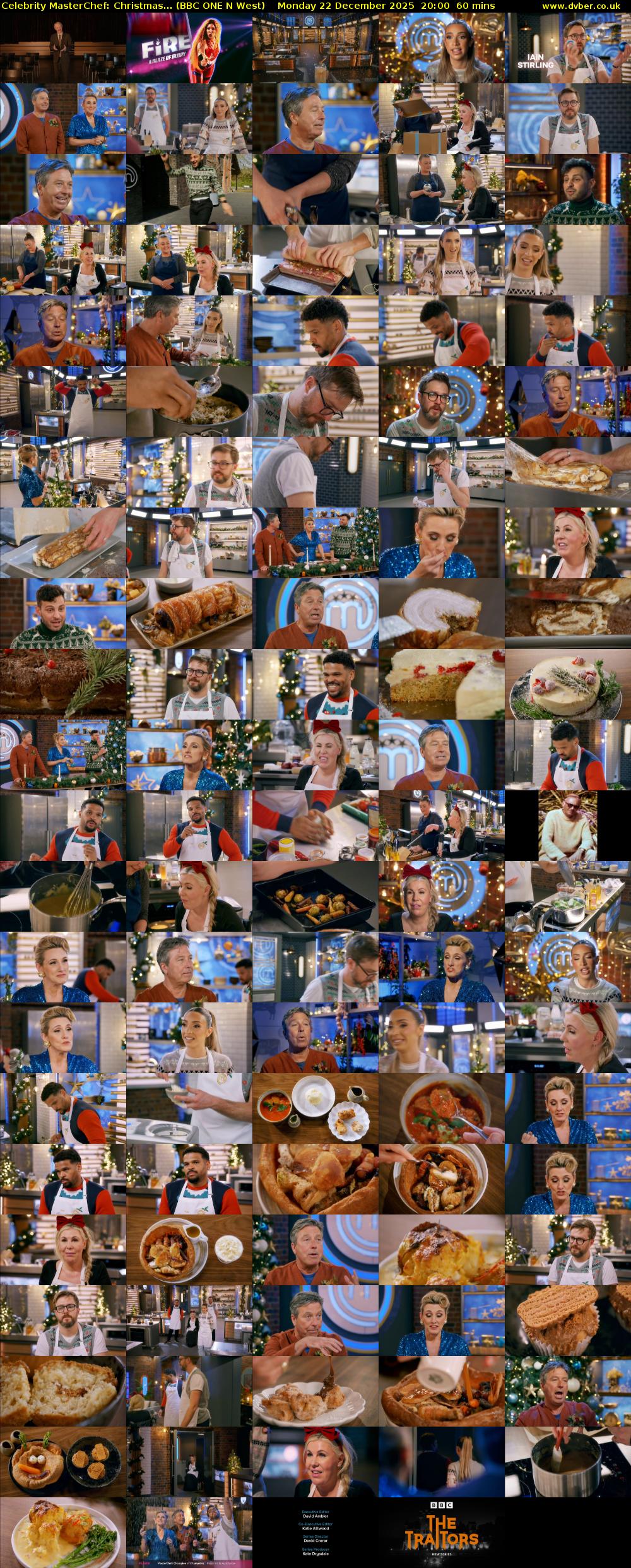 Celebrity MasterChef: Christmas... (BBC ONE N West) Monday 22 December 2025 20:00 - 21:00