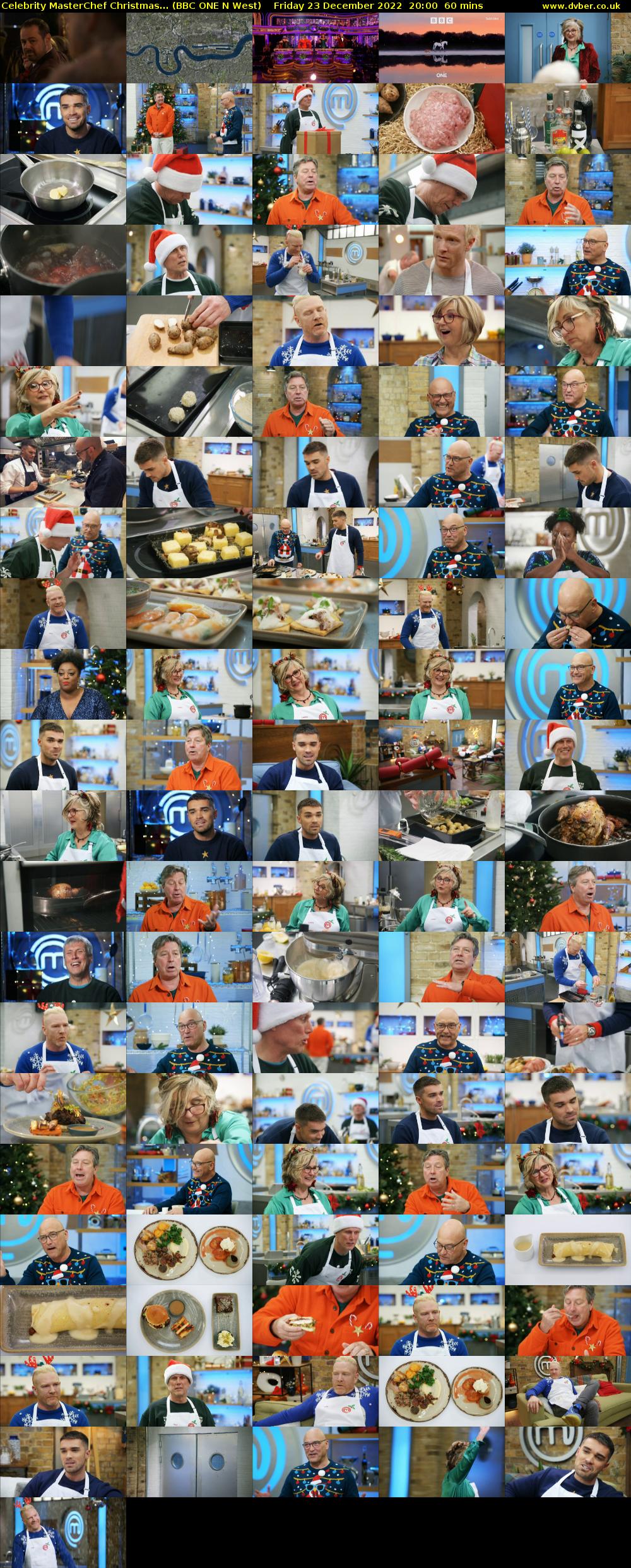 Celebrity MasterChef Christmas... (BBC ONE N West) Friday 23 December 2022 20:00 - 21:00