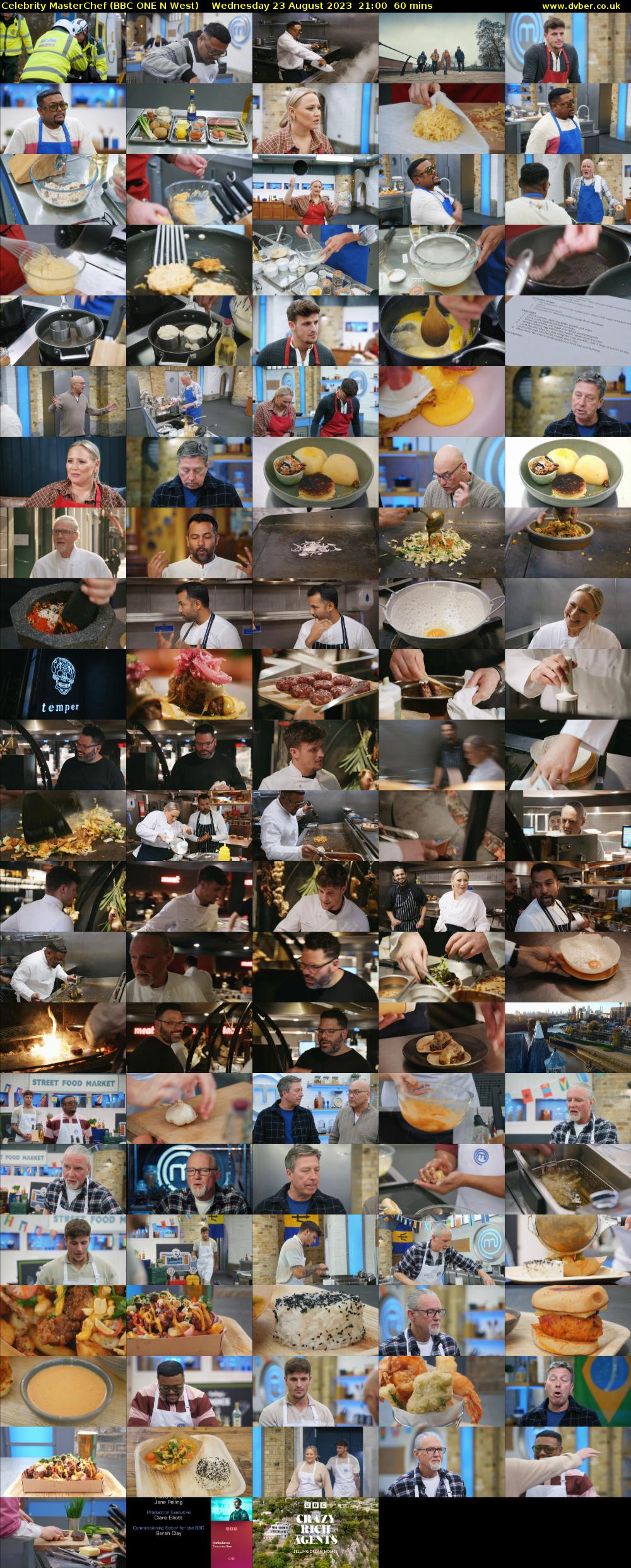 Celebrity MasterChef (BBC ONE N West) Wednesday 23 August 2023 21:00 - 22:00