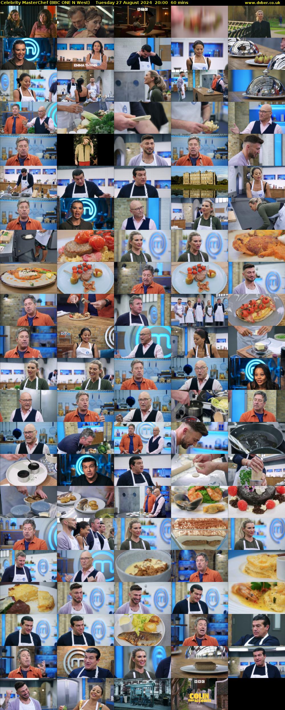 Celebrity MasterChef (BBC ONE N West) Tuesday 27 August 2024 20:00 - 21:00