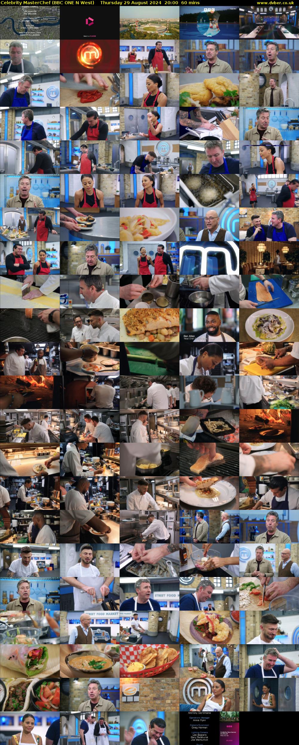 Celebrity MasterChef (BBC ONE N West) Thursday 29 August 2024 20:00 - 21:00
