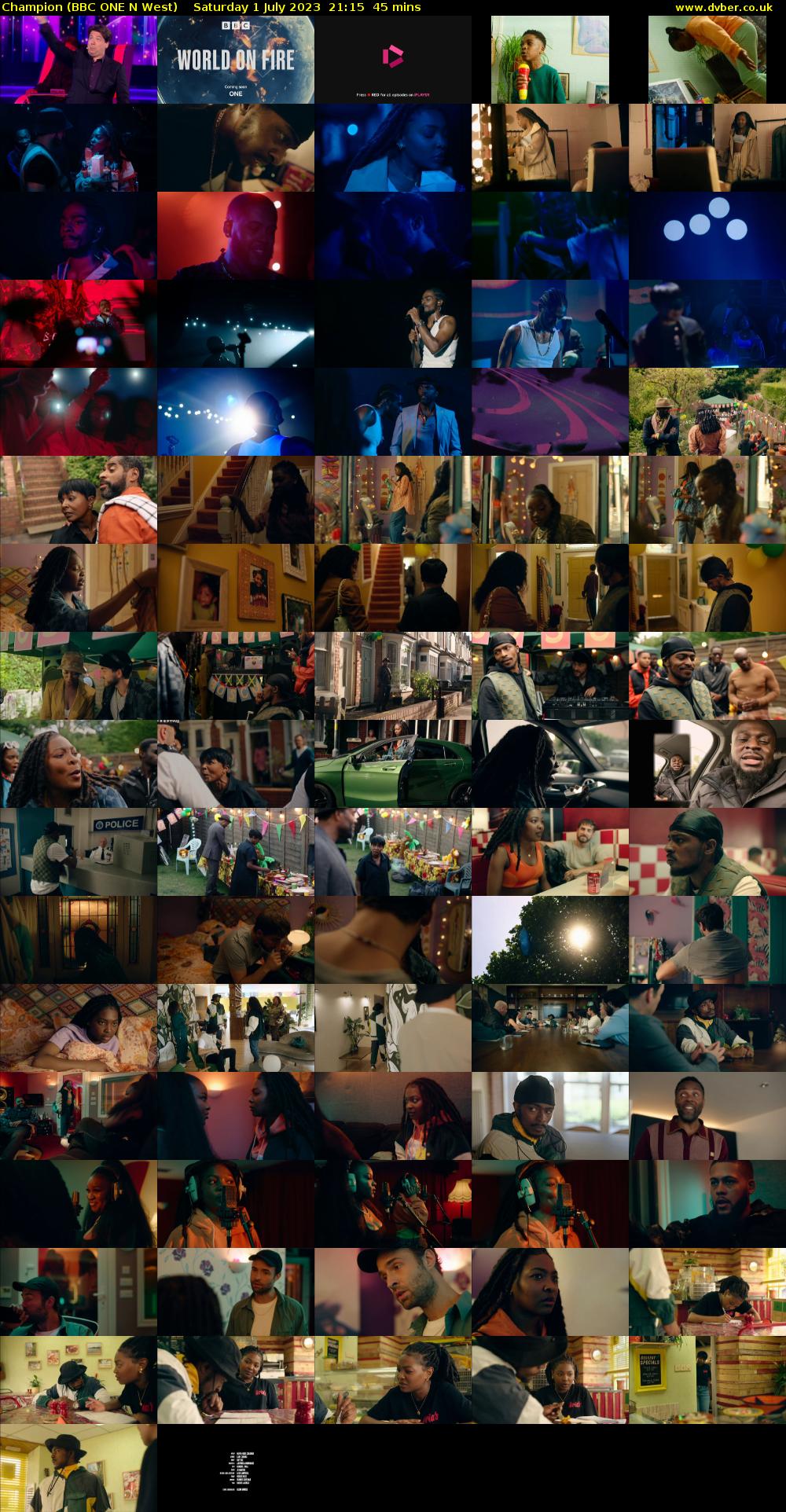 Champion (BBC ONE N West) Saturday 1 July 2023 21:15 - 22:00
