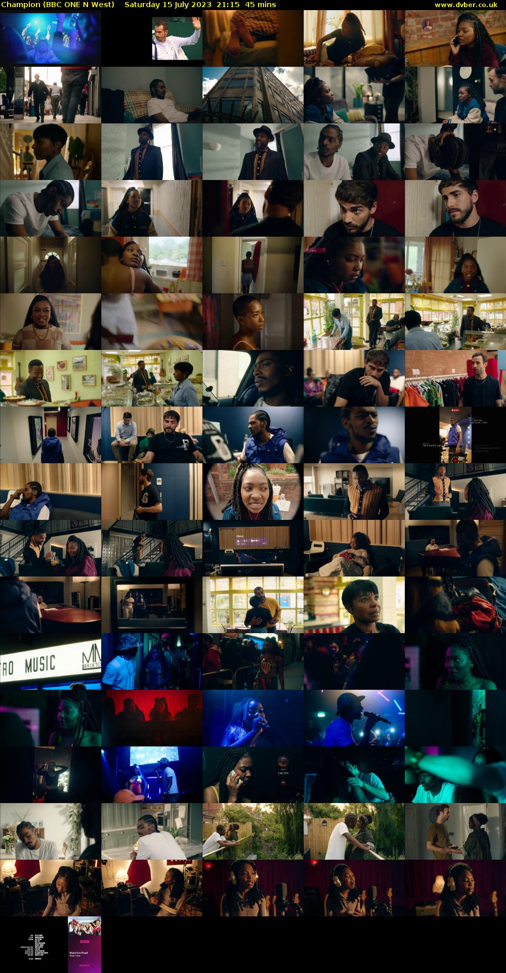 Champion (BBC ONE N West) Saturday 15 July 2023 21:15 - 22:00