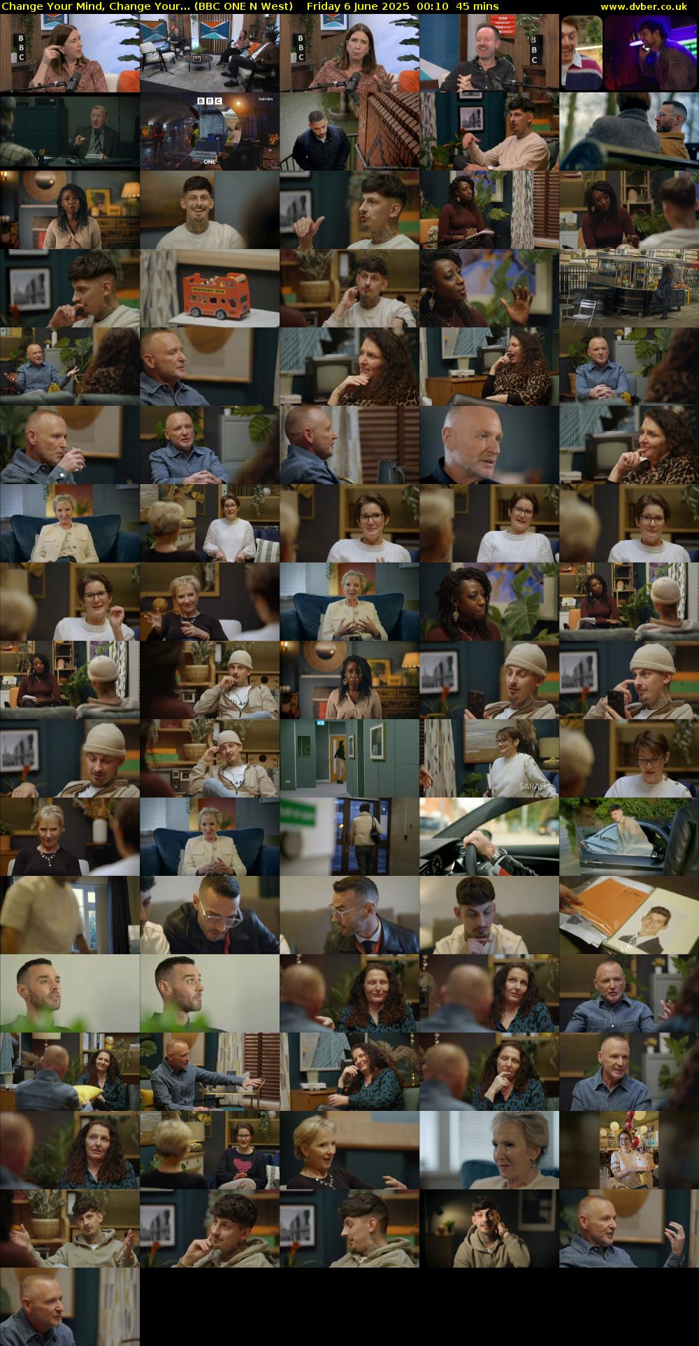 Change Your Mind, Change Your... (BBC ONE N West) Friday 6 June 2025 00:10 - 00:55