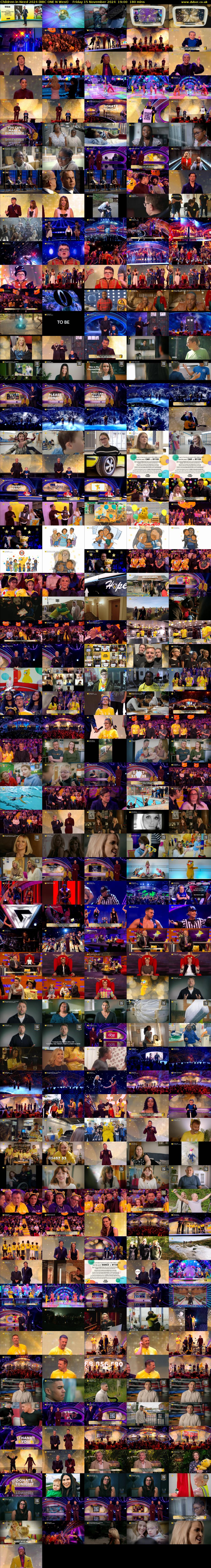 Children in Need 2024 (BBC ONE N West) Friday 15 November 2024 19:00 - 22:00