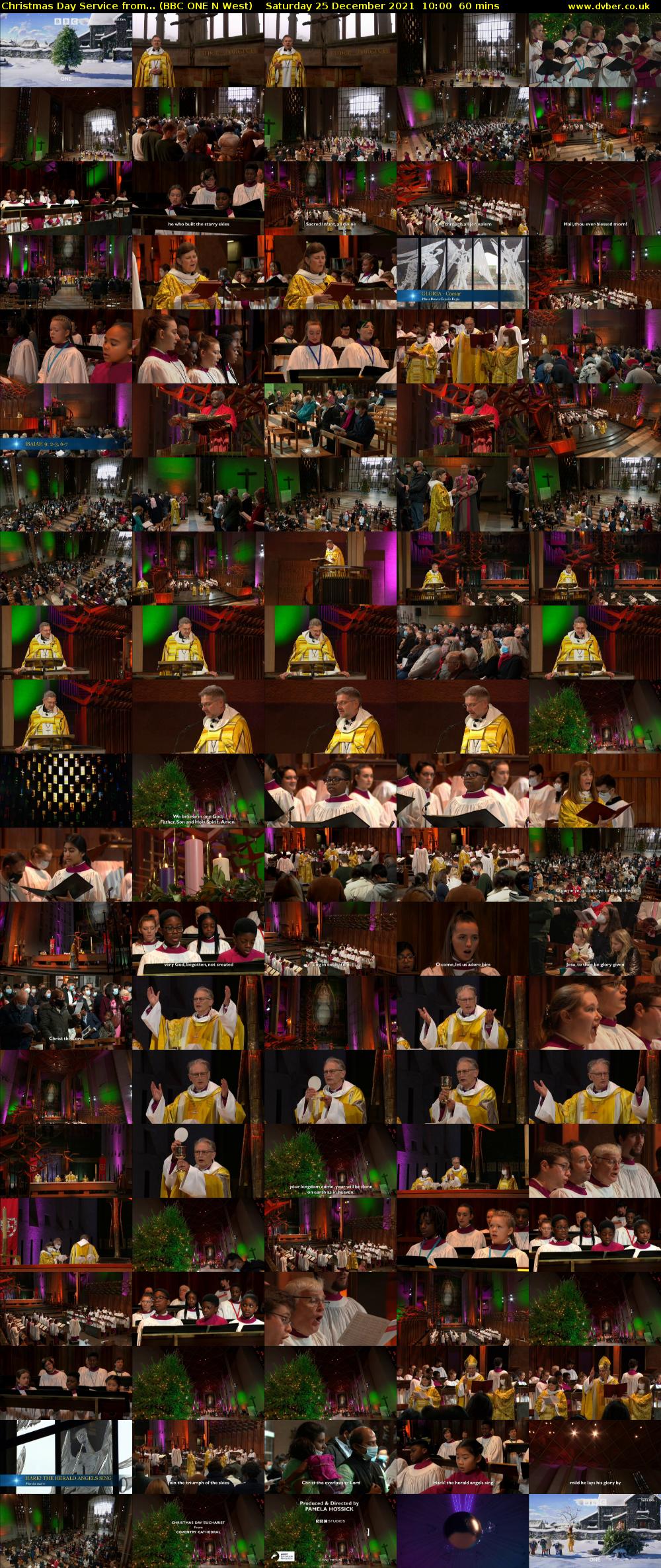 Christmas Day Service from... (BBC ONE N West) Saturday 25 December 2021 10:00 - 11:00