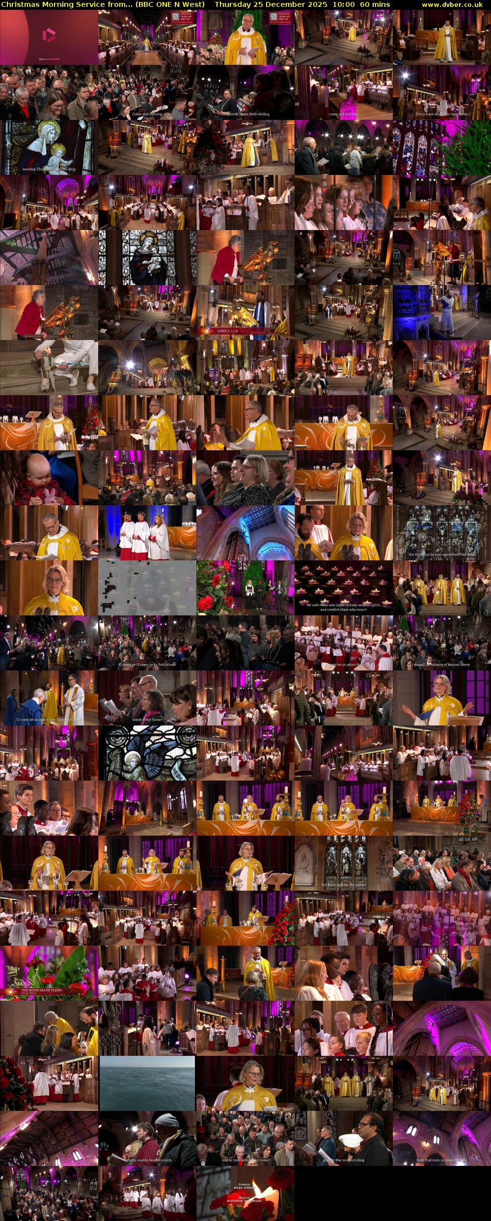 Christmas Morning Service from... (BBC ONE N West) Thursday 25 December 2025 10:00 - 11:00