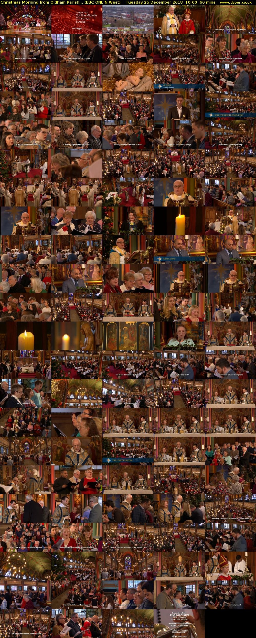 Christmas Morning from Oldham Parish... (BBC ONE N West) Tuesday 25 December 2018 10:00 - 11:00