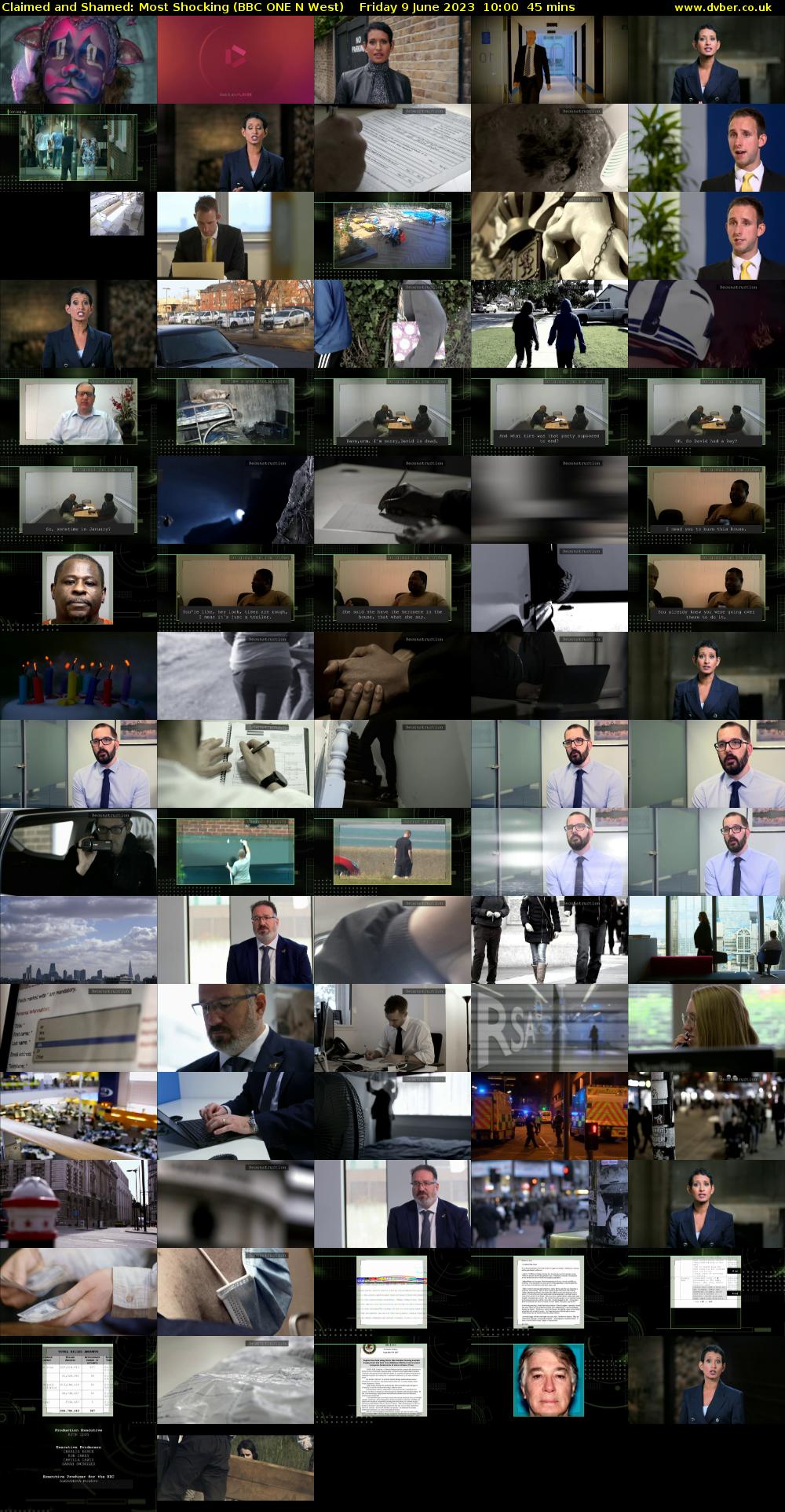 Claimed and Shamed: Most Shocking (BBC ONE N West) Friday 9 June 2023 10:00 - 10:45