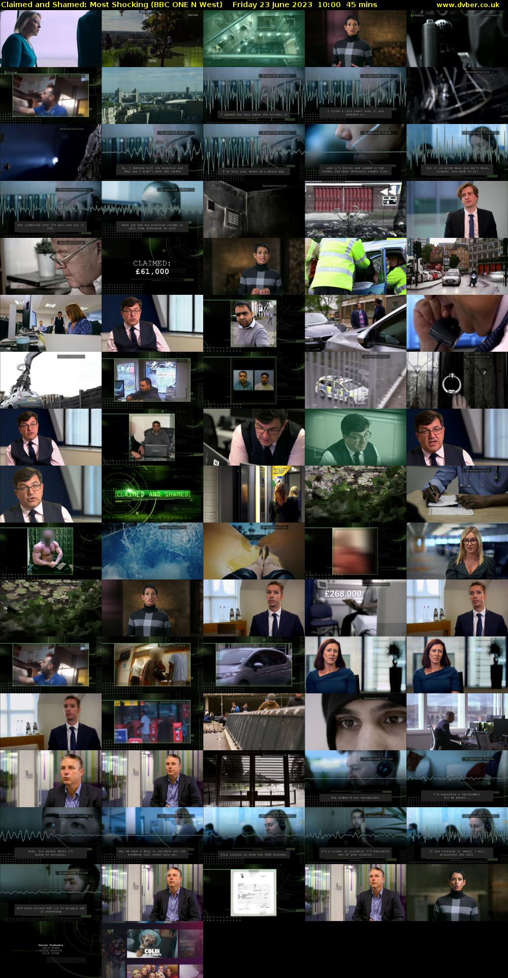 Claimed and Shamed: Most Shocking (BBC ONE N West) Friday 23 June 2023 10:00 - 10:45