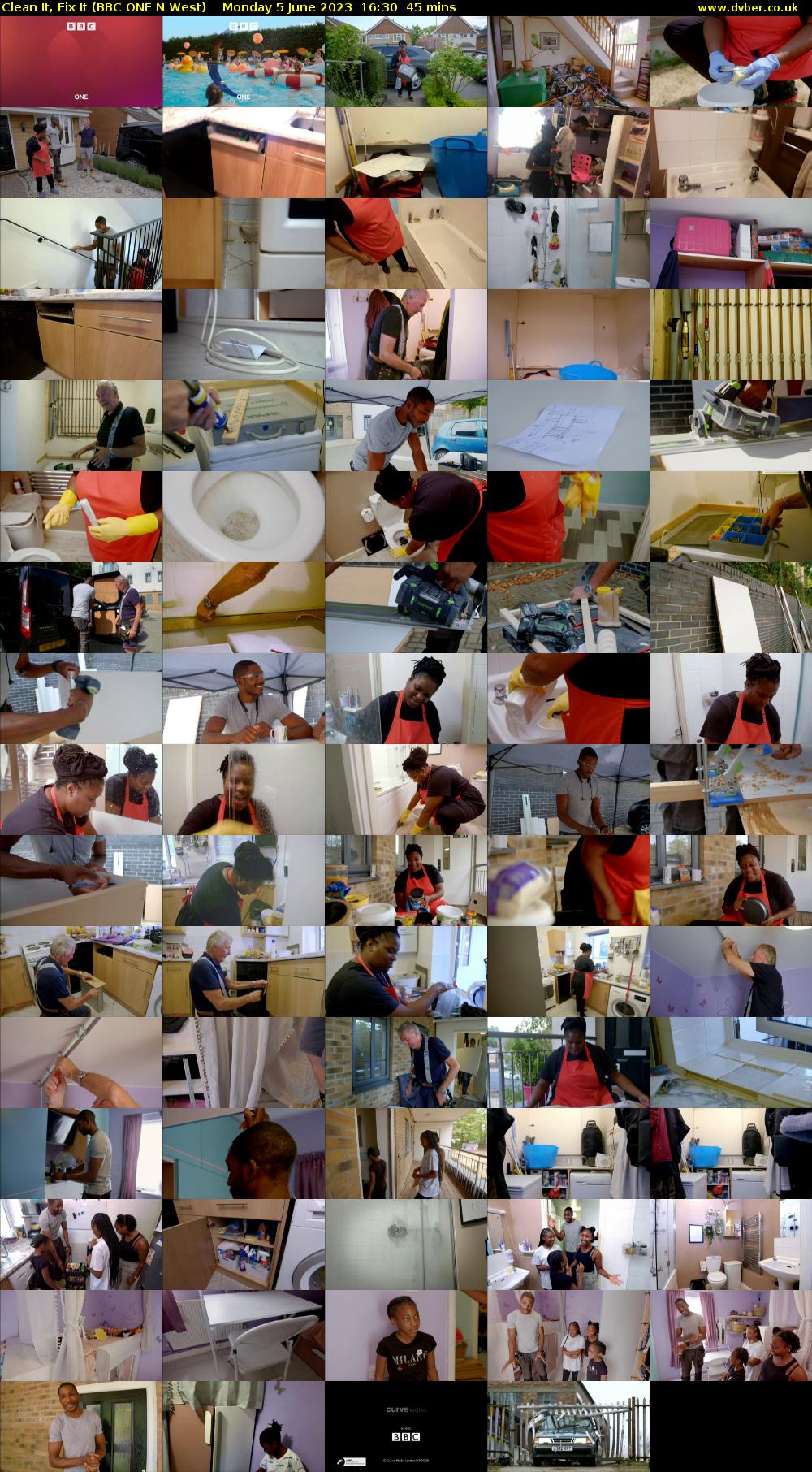 Clean It, Fix It (BBC ONE N West) Monday 5 June 2023 16:30 - 17:15