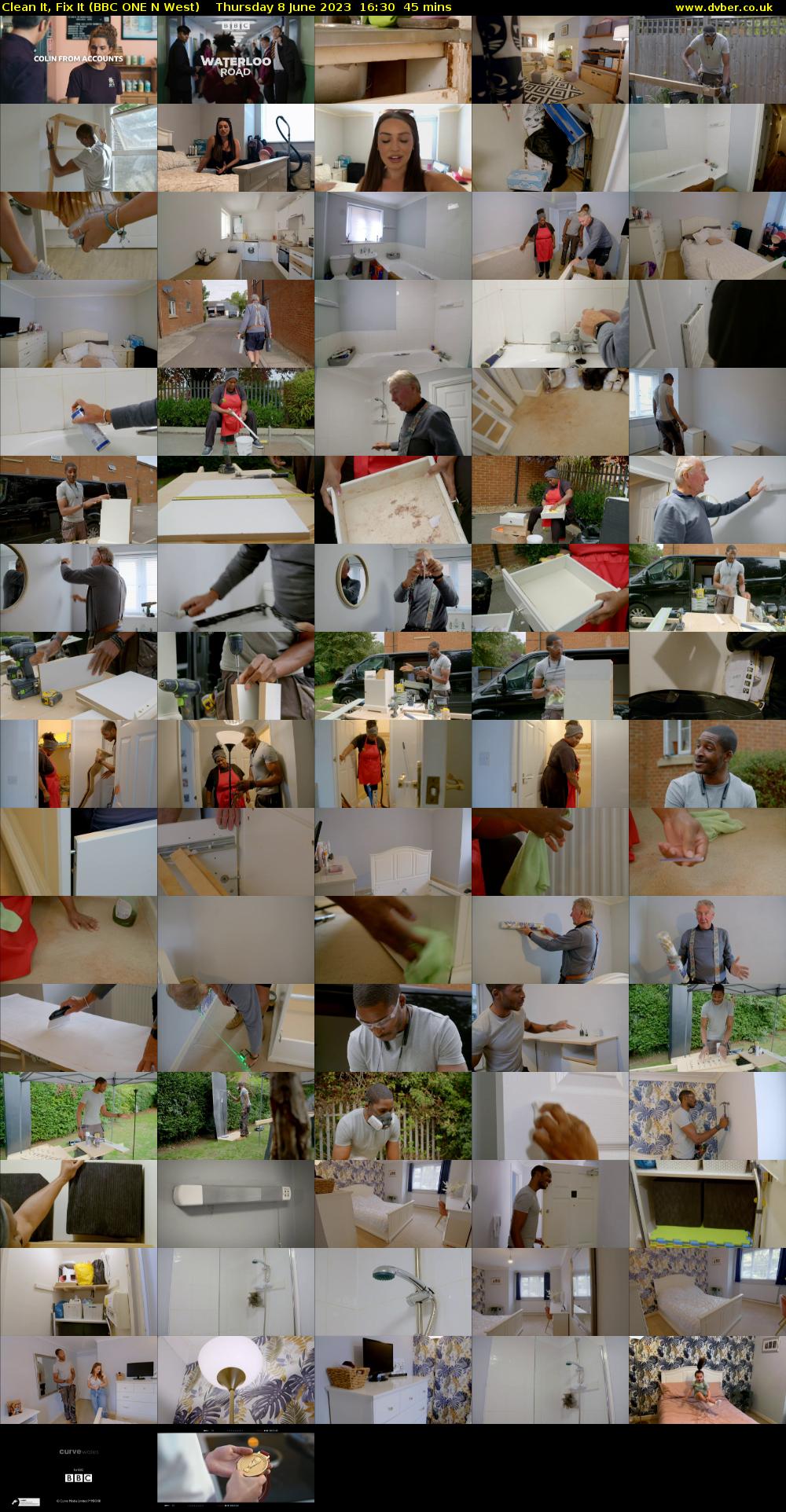 Clean It, Fix It (BBC ONE N West) Thursday 8 June 2023 16:30 - 17:15