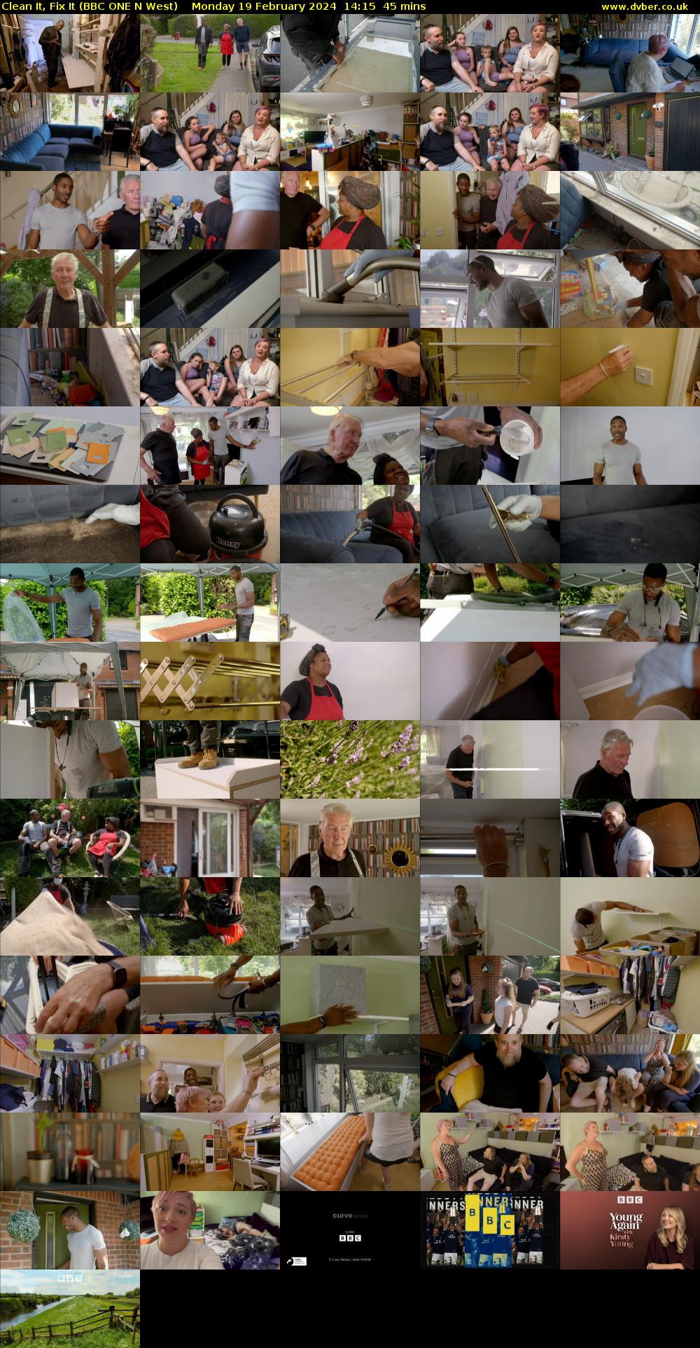 Clean It, Fix It (BBC ONE N West) Monday 19 February 2024 14:15 - 15:00