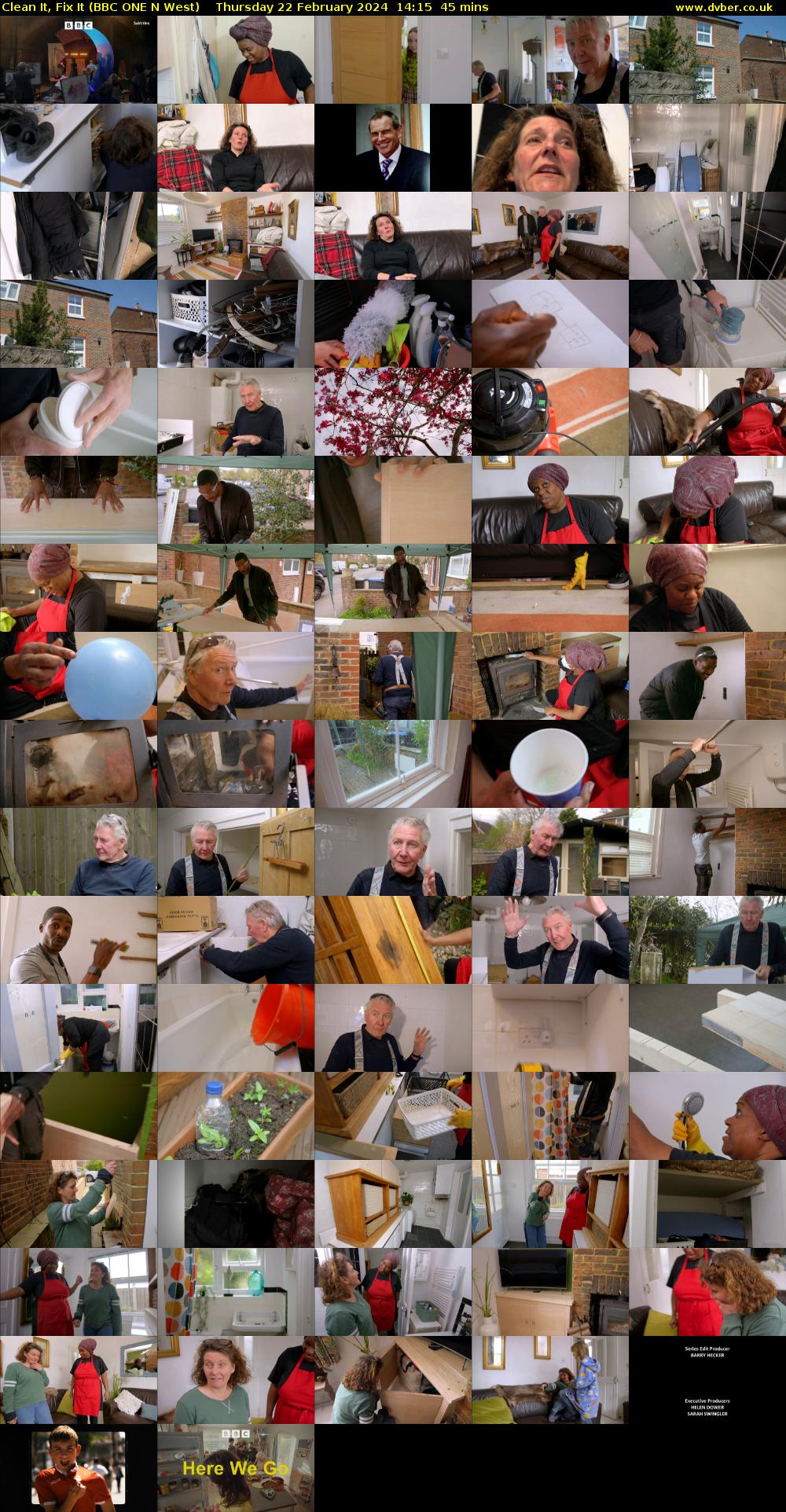 Clean It, Fix It (BBC ONE N West) Thursday 22 February 2024 14:15 - 15:00