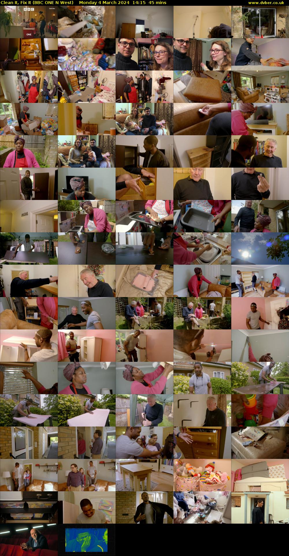 Clean It, Fix It (BBC ONE N West) Monday 4 March 2024 14:15 - 15:00